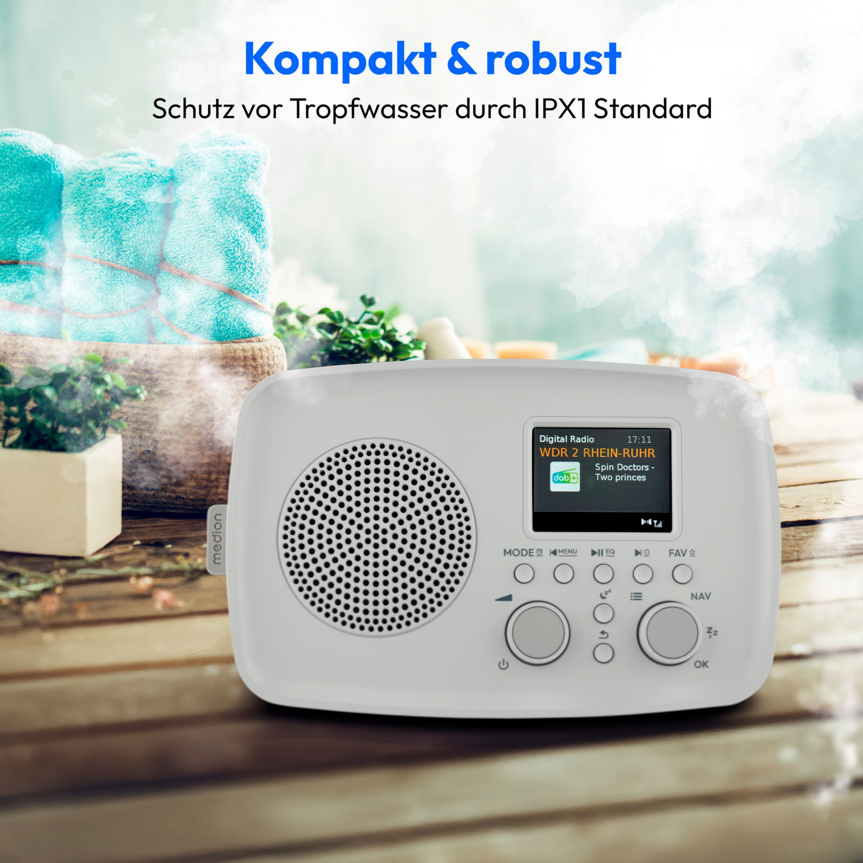 Medion® Audio-System MEDION LIFE DAB+ Radio DRE-1 (MD89288) (5 W, Bluetooth 5.3) – Bild 5 von 5