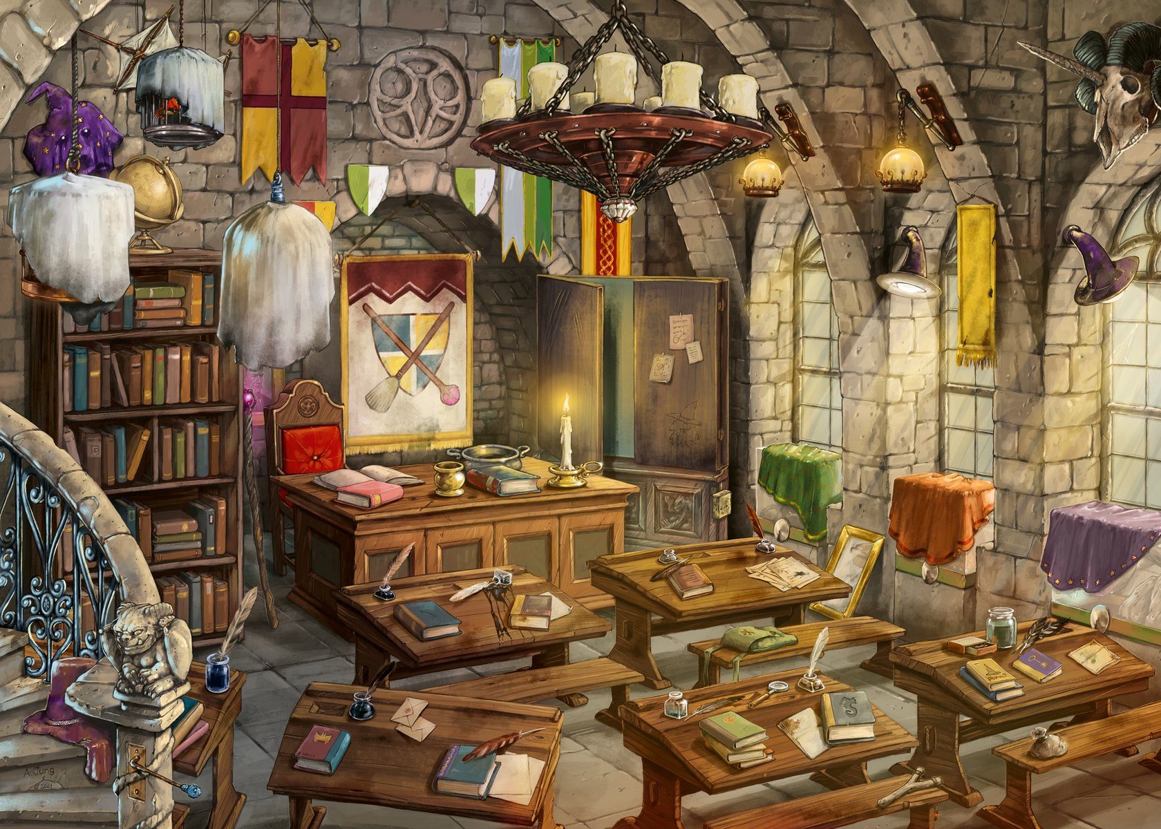 Ravensburger Puzzle EXIT, Kids, In der Zauberschule, 368 Puzzleteile, Made günstig online kaufen