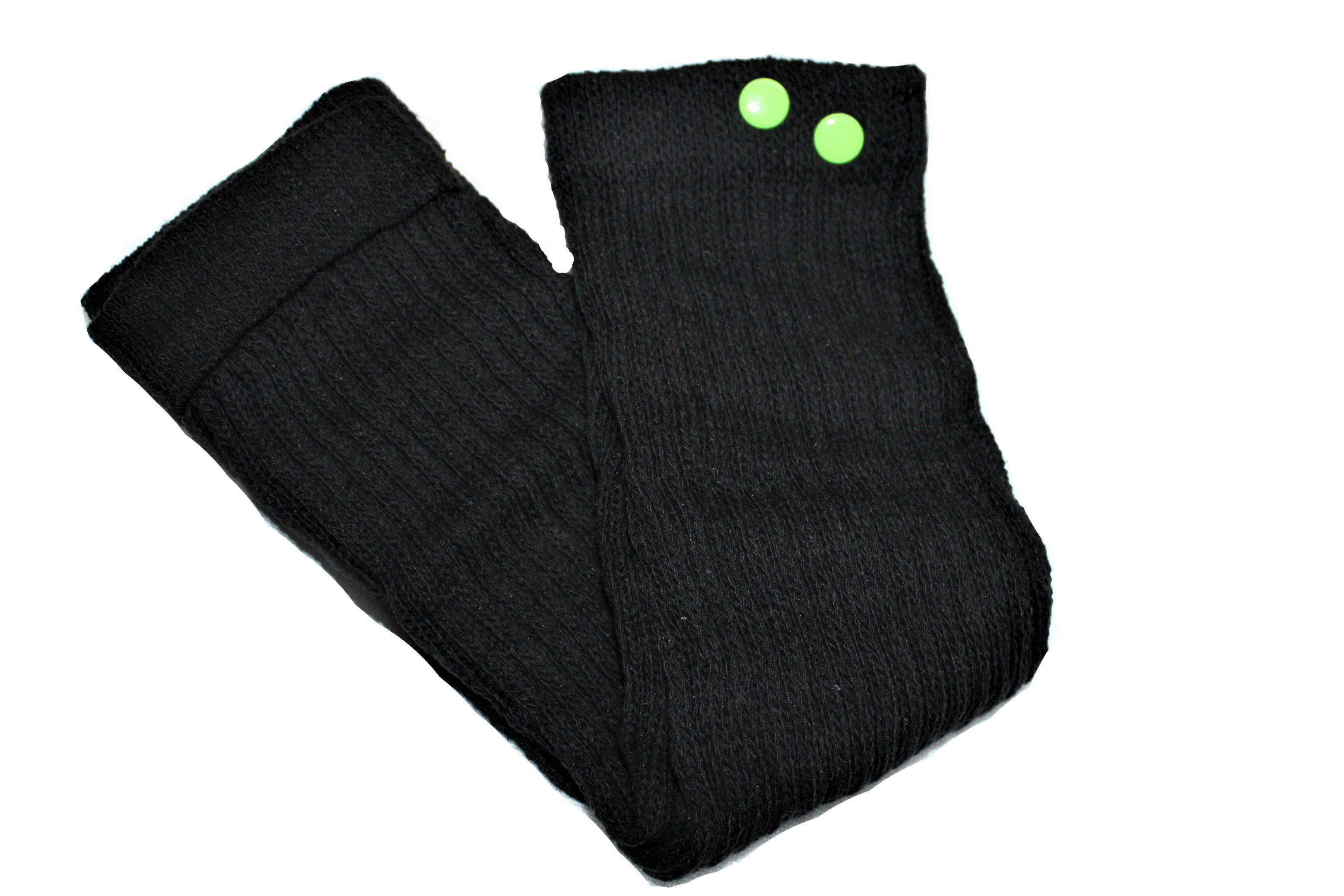 dunkle mit Hellgrün Beinstulpen design Schwarz Nieten Bunt