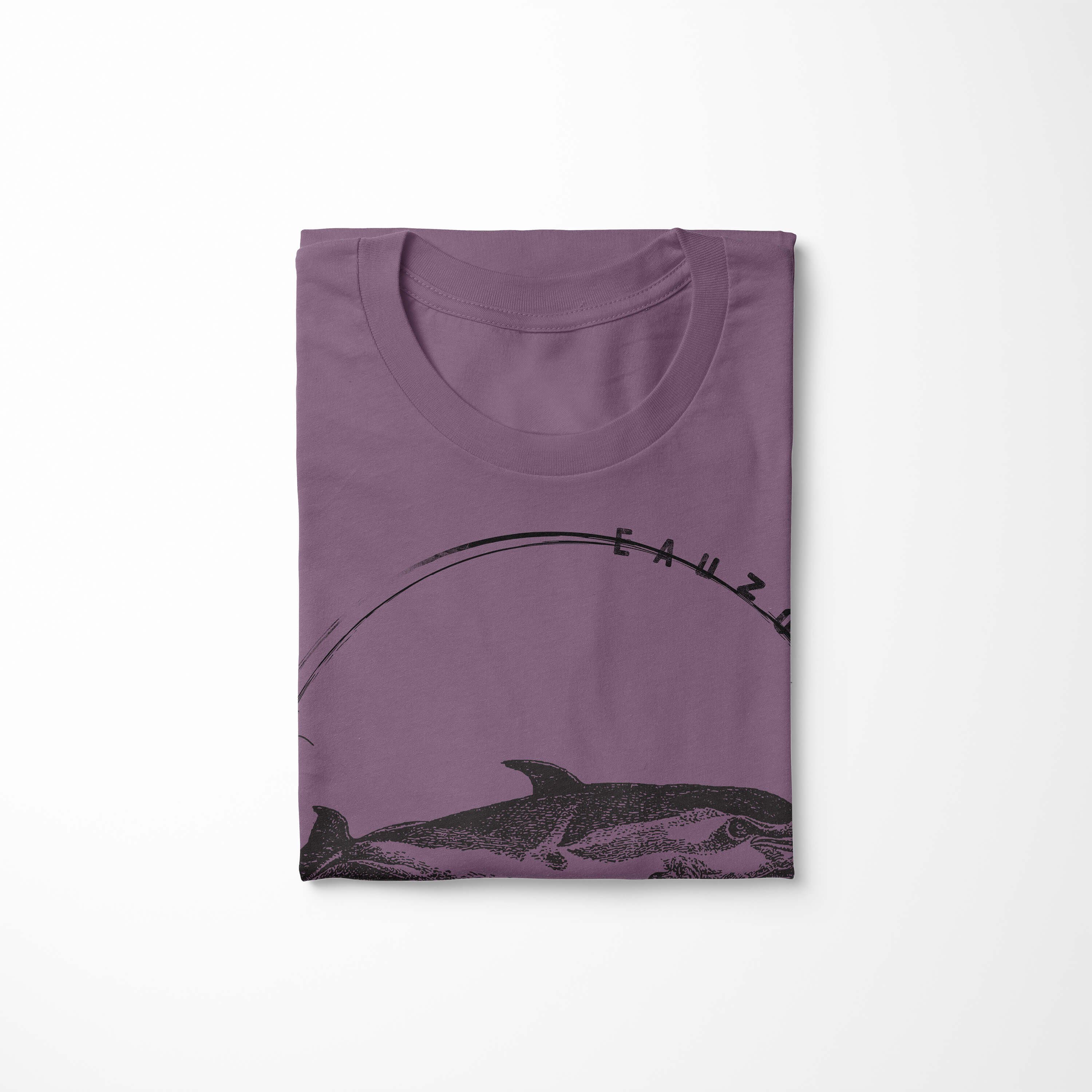 Sinus Art T-Shirt Evolution Delfin T-Shirt Herren Shiraz