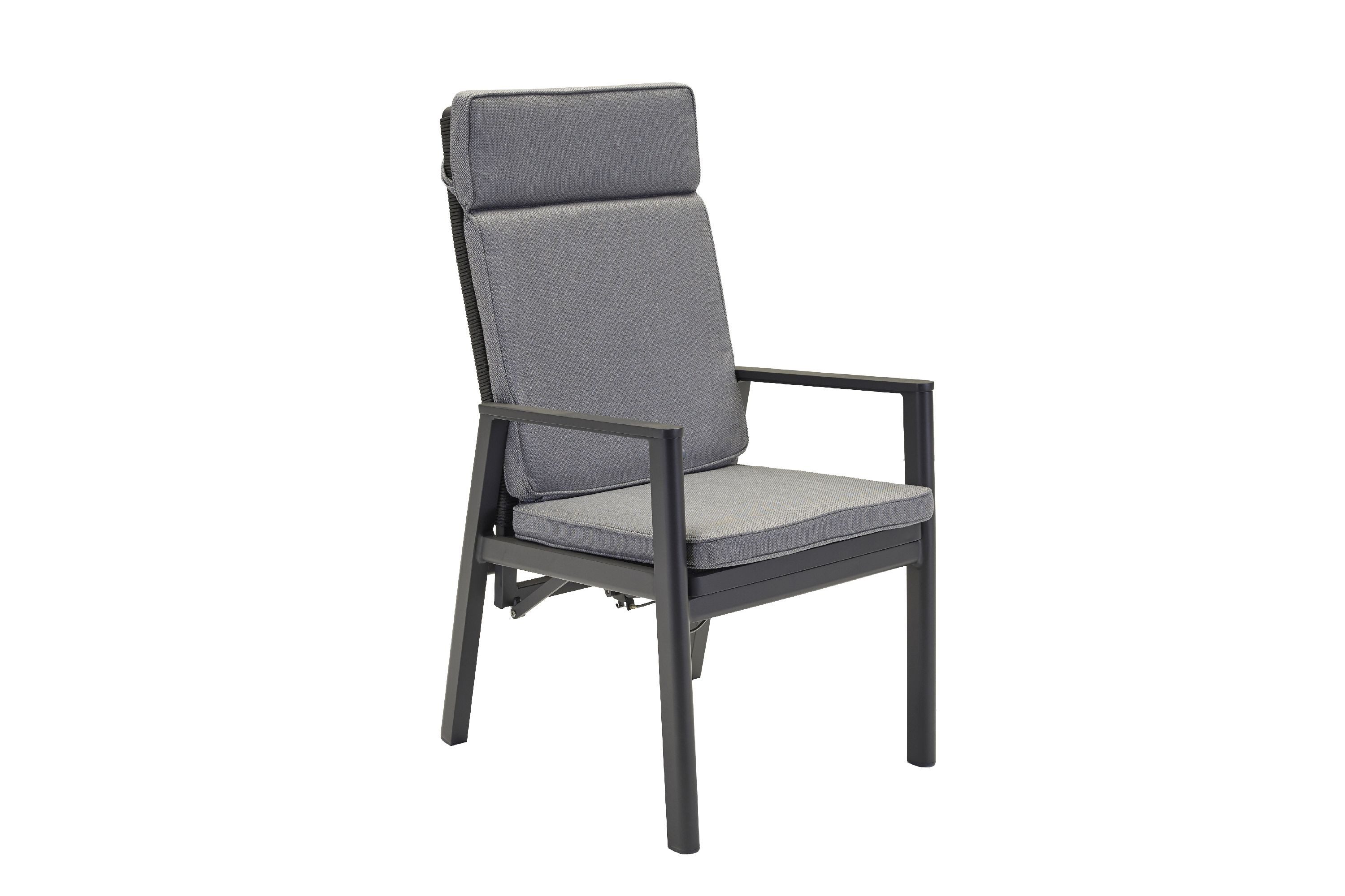 casa NOVA Gartenstuhl casa NOVA Gartenstuhl MIRO BHT 58x110x65 cm grau Stapelstuhl