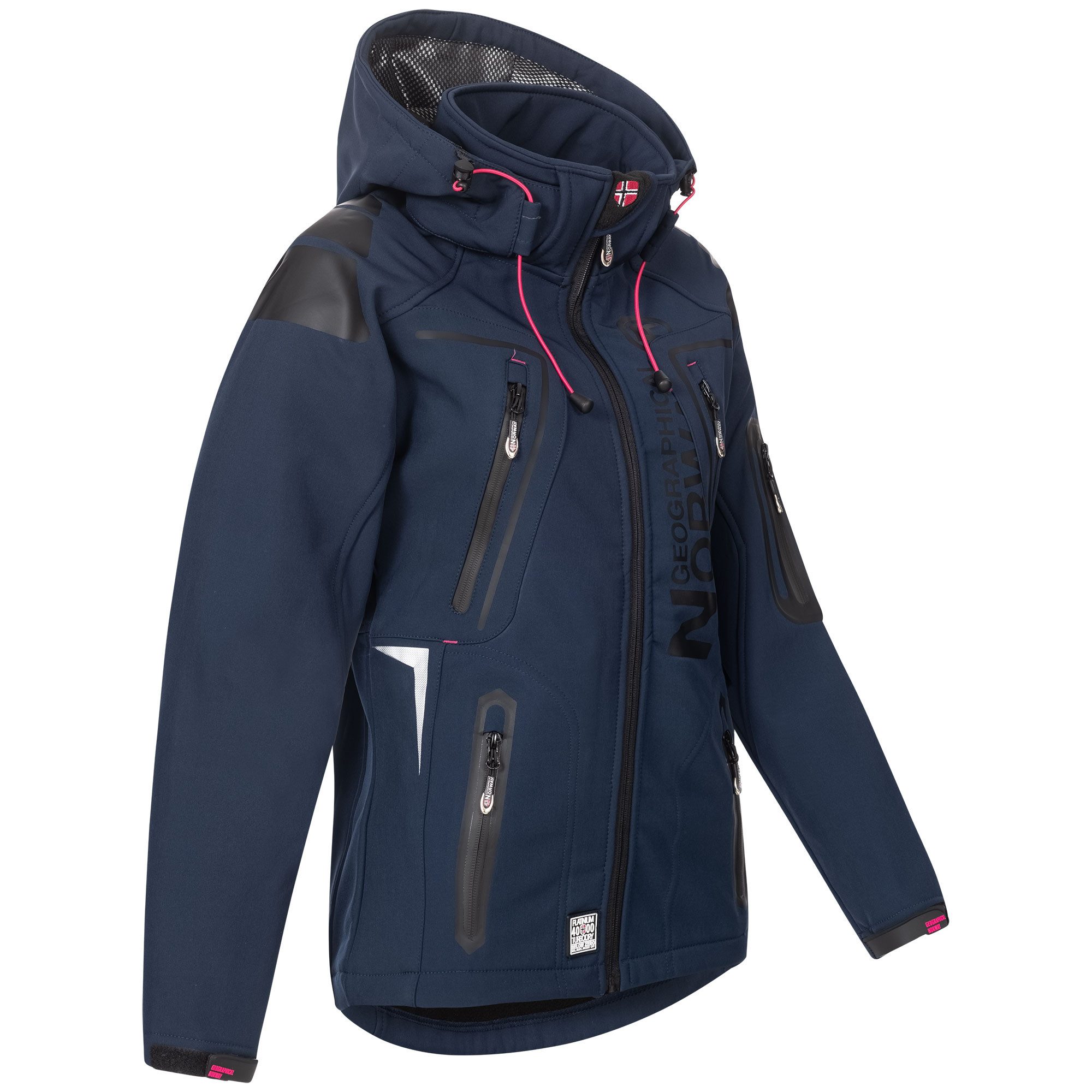 Geographical Norway Softshelljacke Damen Outdoor Windbreaker Regen Funktions Jacke – Bild 3 von 5