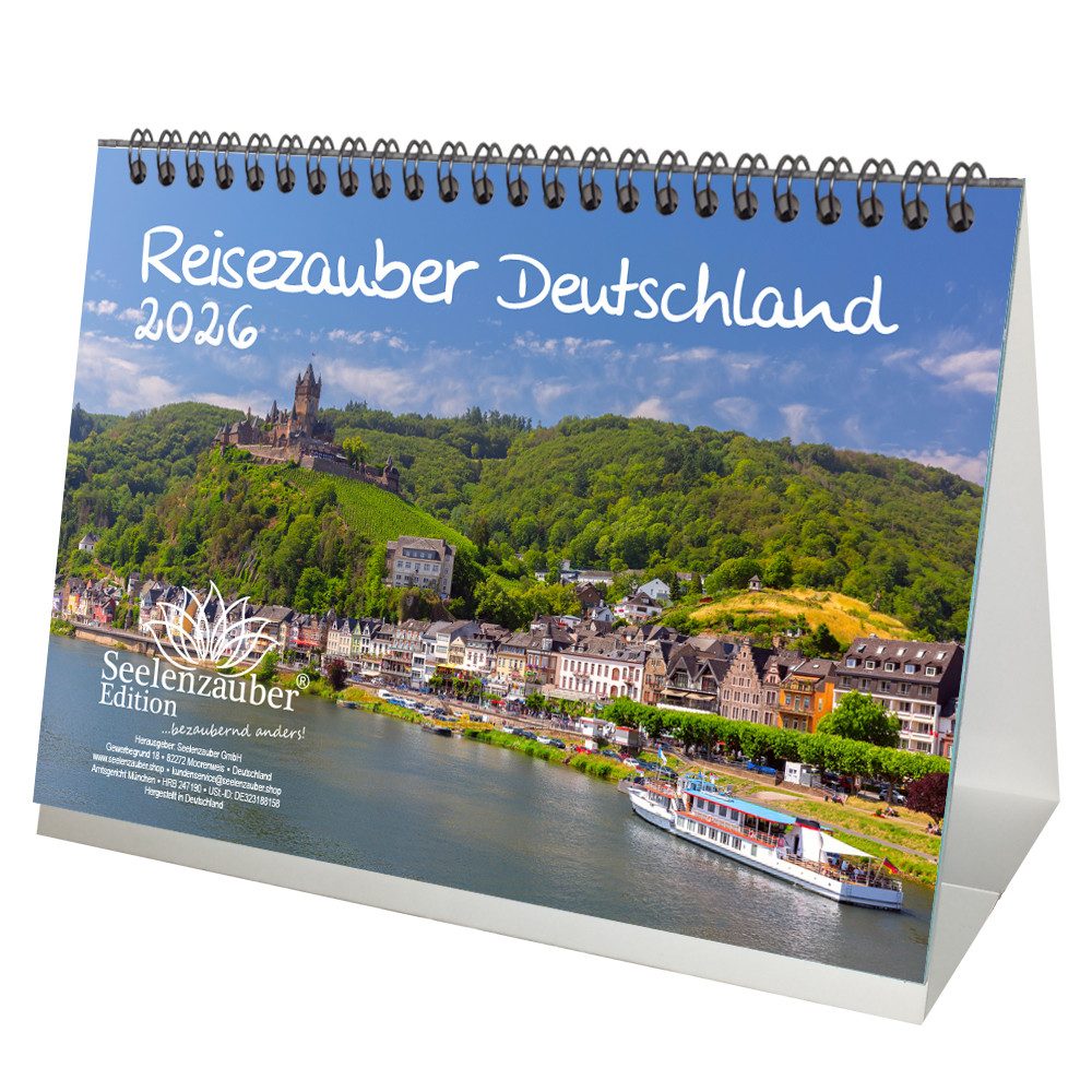 Seelenzauber Tischkalender Reisezauber Deutschland DIN A5 Tischkalender für 2026 Städte