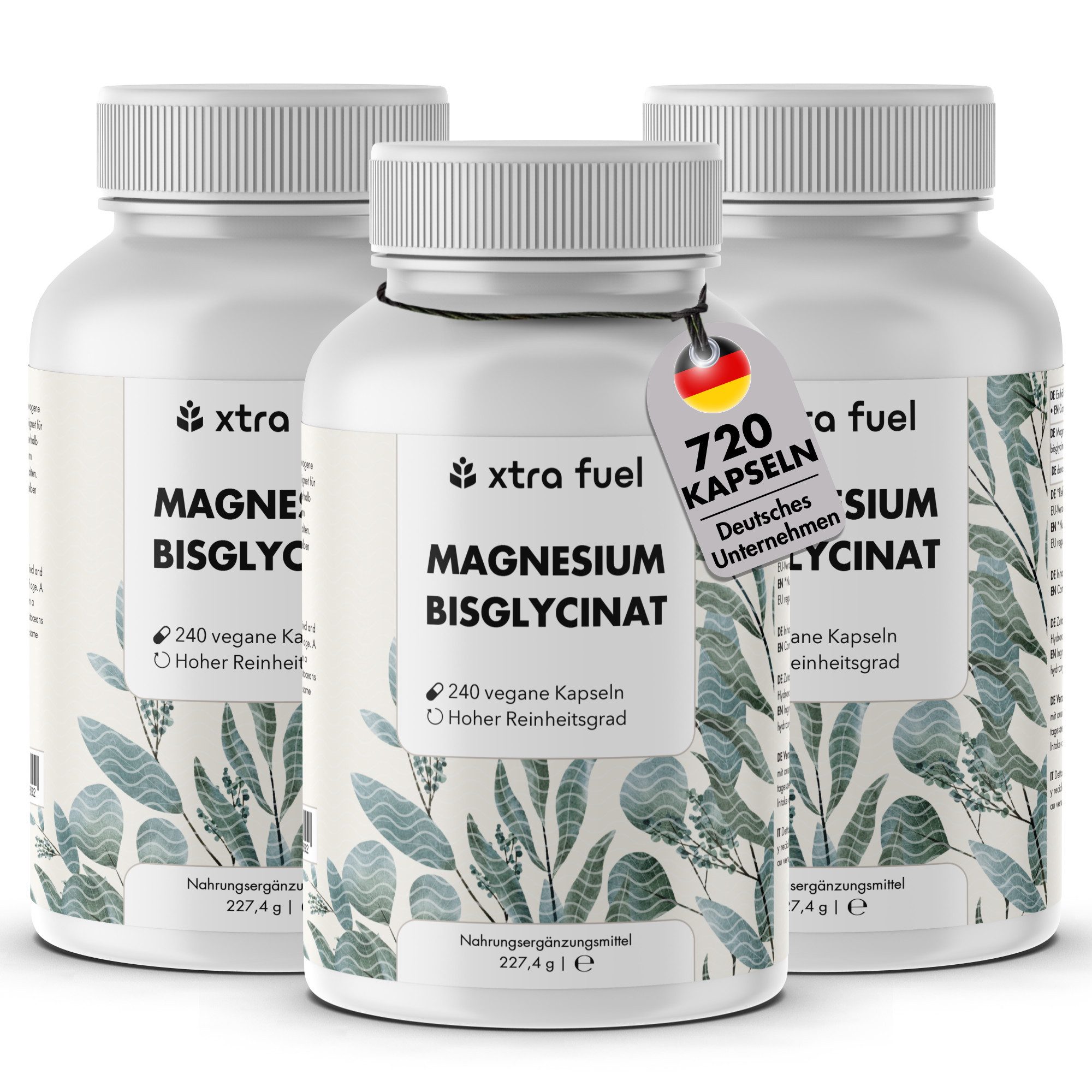 XTRA FUEL Magnesium Bisglycinat Kapsel, 682.2 g