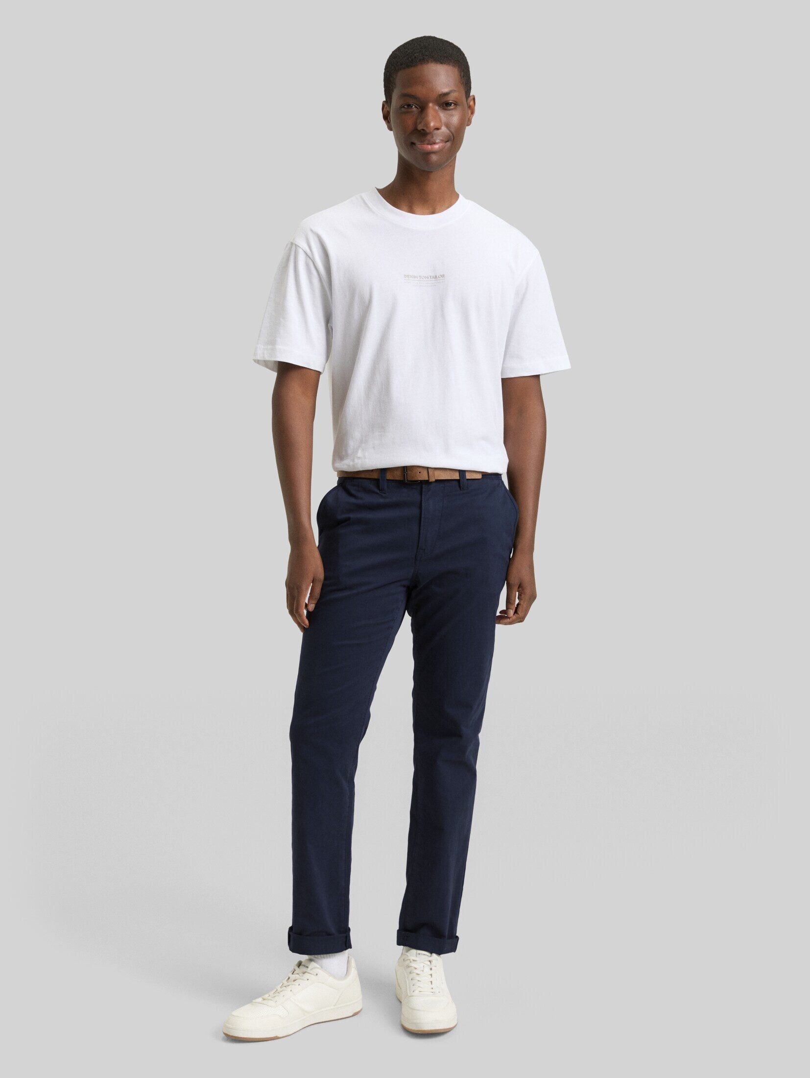 TOM TAILOR Denim Chinohose Hosen & Chino Slim Chino Hose mit Gürtel – Bild 2 von 5