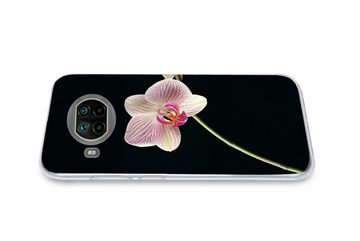 MuchoWow Handyhülle Orchidee - Blumen - Schwarz - Rosa - Knöpfe, Phone Case, Handyhülle Xiaomi Mi 10T Lite, Silikon, Schutzhülle