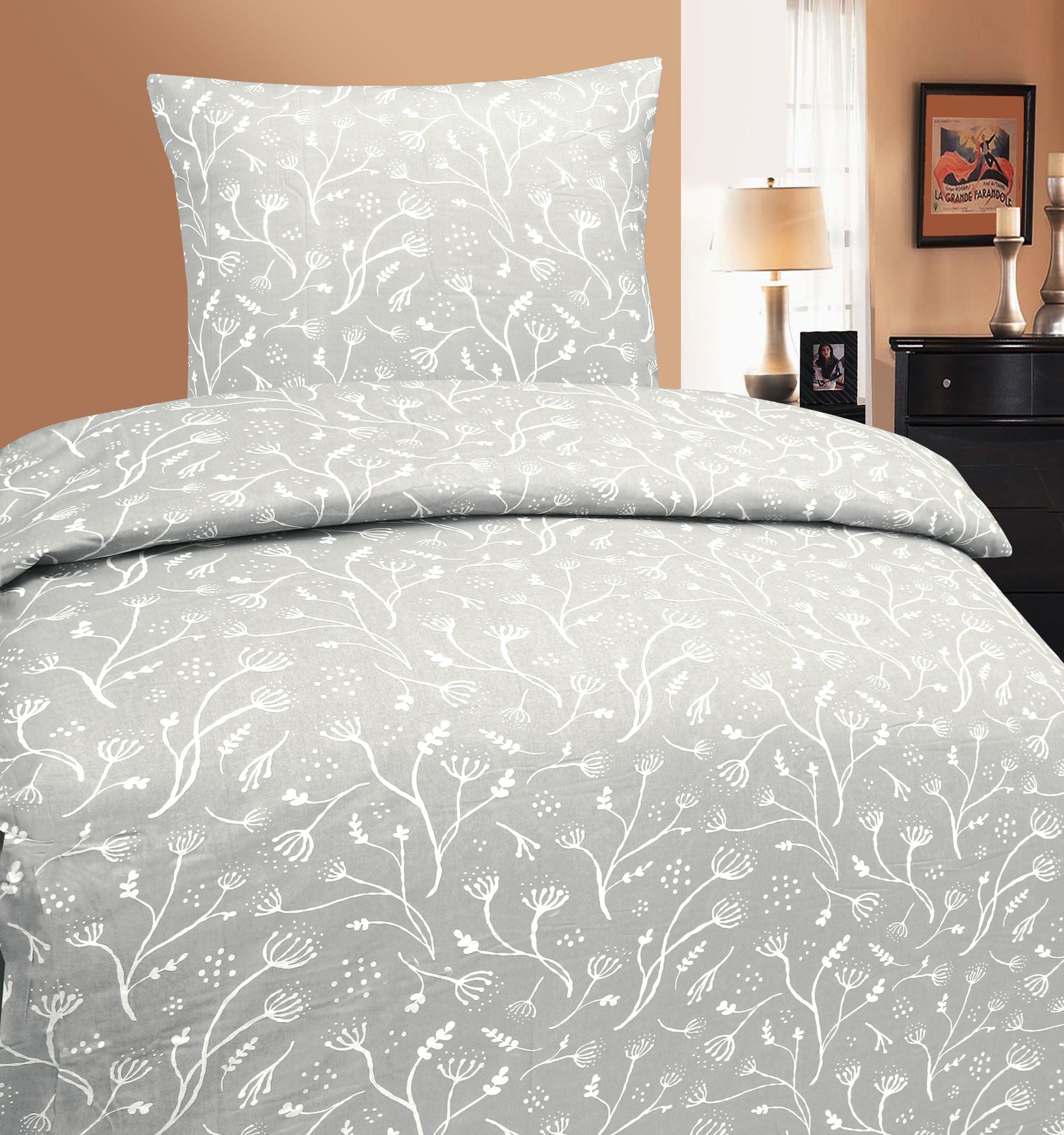 JACK Bettwäsche 135x200cm Botanica in Rot günstig online kaufen