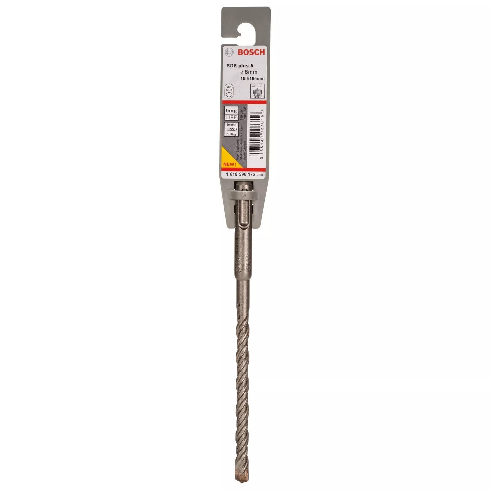 BOSCH Betonbohrer Bosch SDS plus-5 Ø 8 x 100 x 165 mm Hammerbohrer