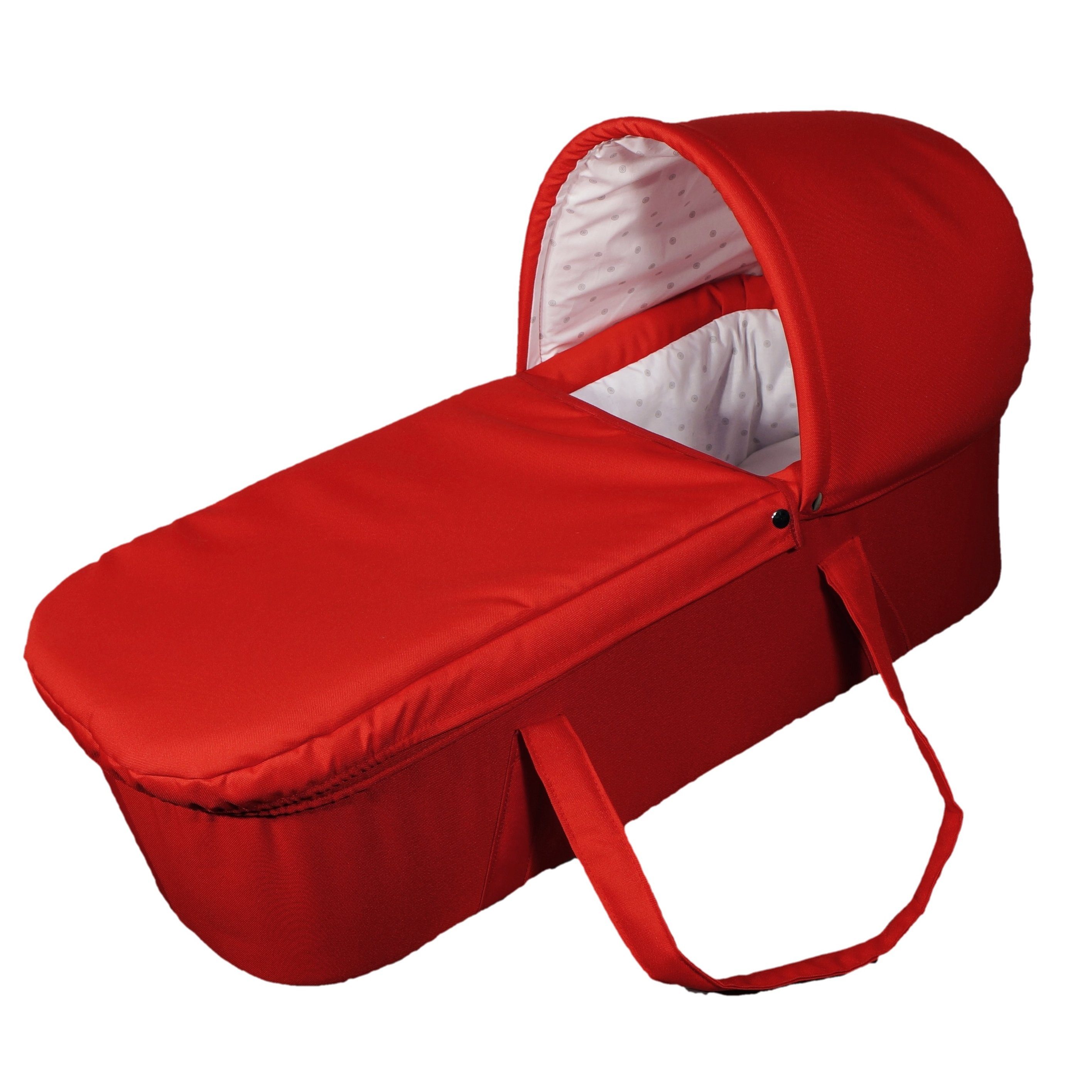 Eichhorn Kinderwagen Babywanne feste Baby-Tragetasche "basic", inklusive waschbarer Matratze, zum Einstellen in die Liegefläche des Kinderwagens/Buggys rot