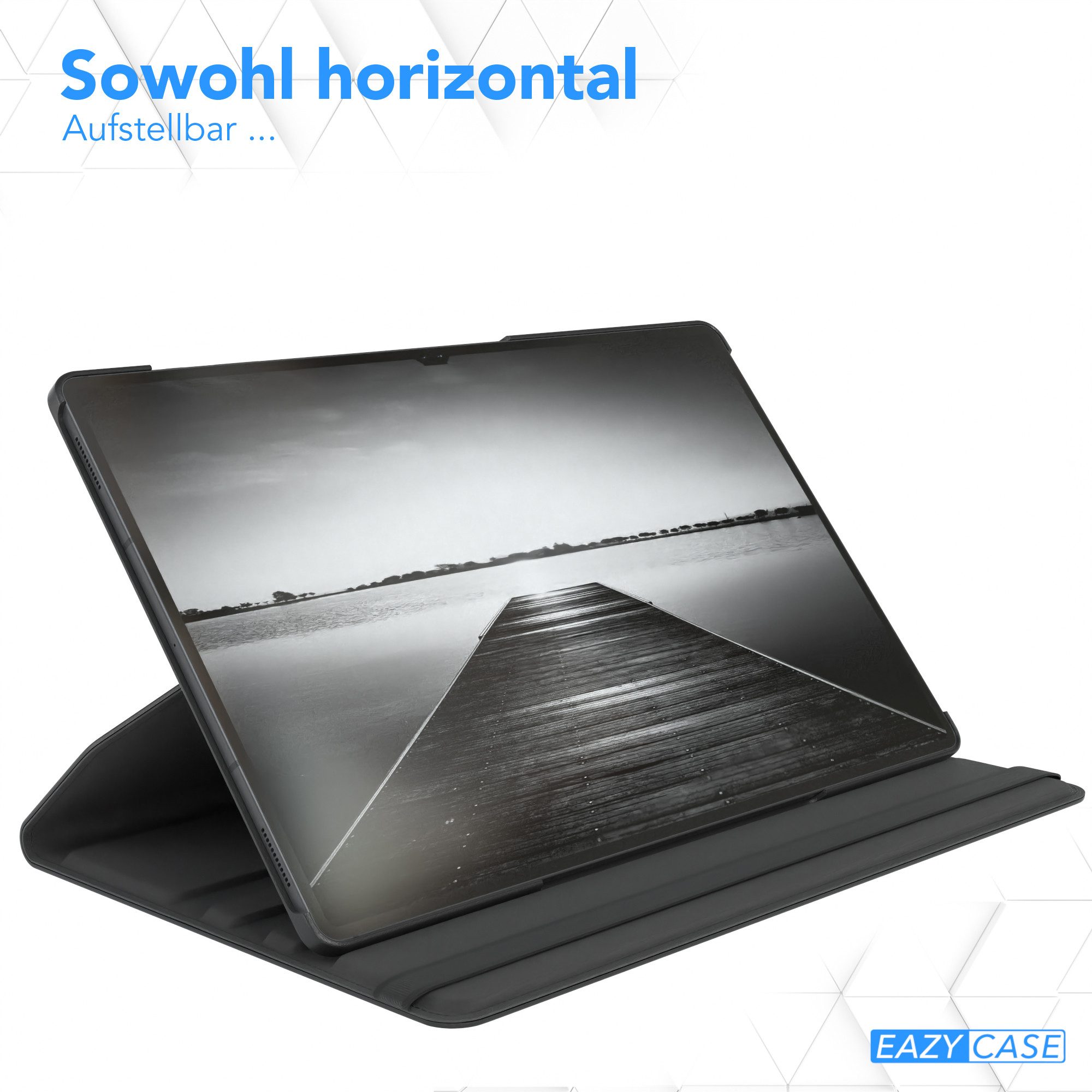 EAZY CASE Tablet-Hülle Rotation Case für Galaxy Tab S9 Ultra Rotationcase 14,6 Zoll, Hülle 360° drehbar mit Standfunktion Etui Anti-Kratz Tasche Schwarz – Bild 4 von 5