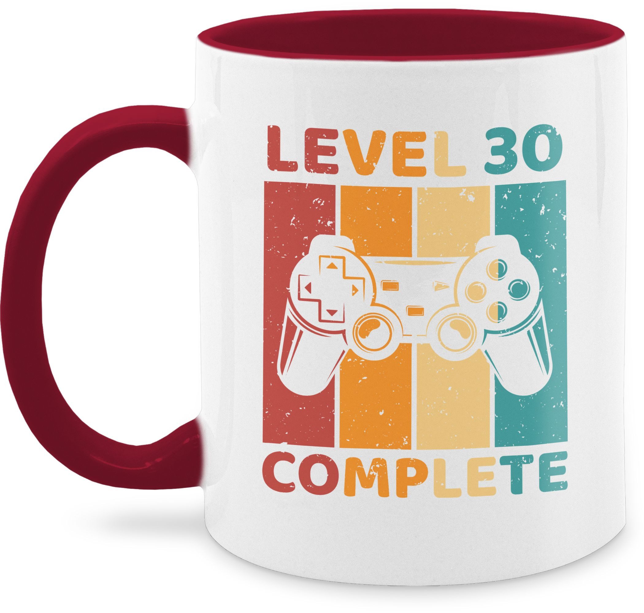 Shirtracer Tasse Level 30 Complete - Dreizig Freigeschalten Unlocked Completed - Zocker, Keramik, 30. Geburtstag Tasse