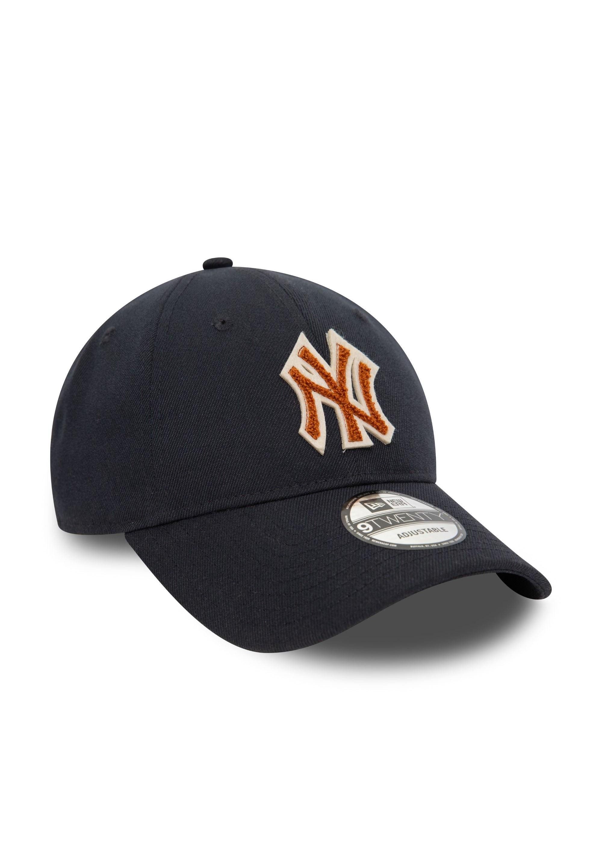 New Era Baseball Cap New York Yankees MLB Boucle Marineblau Verstellbare 9Twenty Cap New Er (1-St)