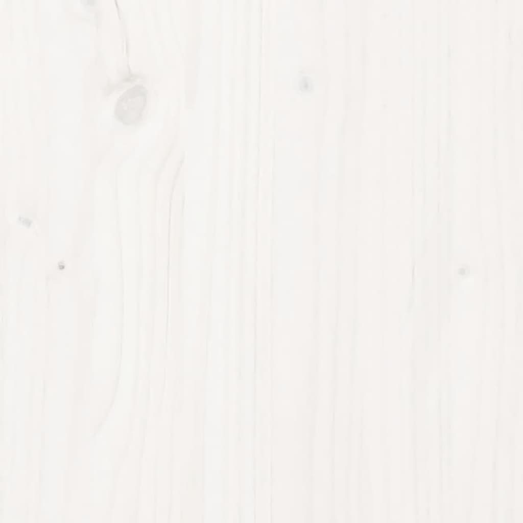 Massivholz cm 35x35 Ø | Kiefer Weiß (1-St) Weiß vidaXL Weiß Couchtisch Couchtisch
