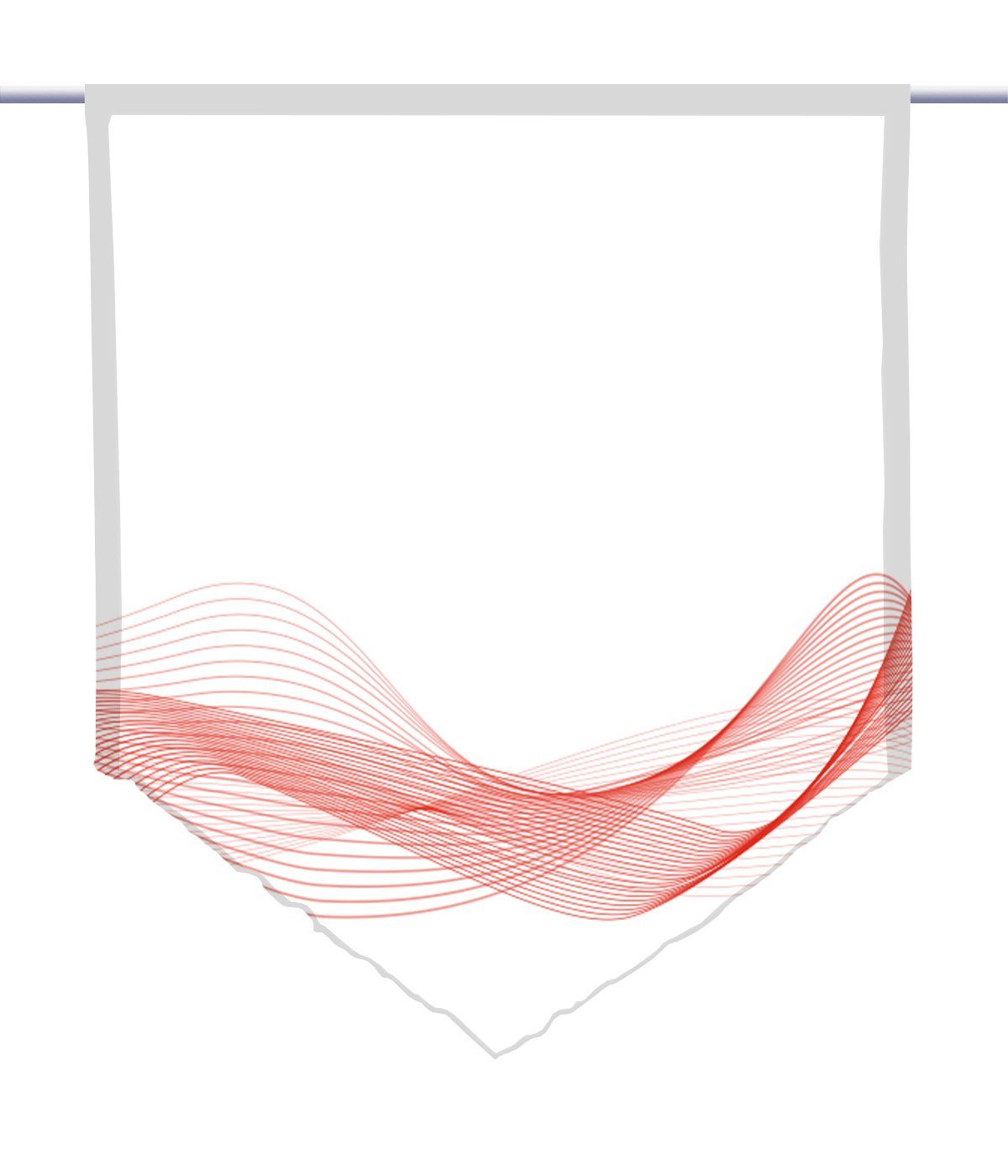 gardinen-for-life Scheibengardine Stream Horizon rot, Spitze Gardine, moder günstig online kaufen