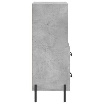 vidaXL Sideboard Sideboard Betongrau 34,5x34x90 cm Holzwerkstoff (1 St)