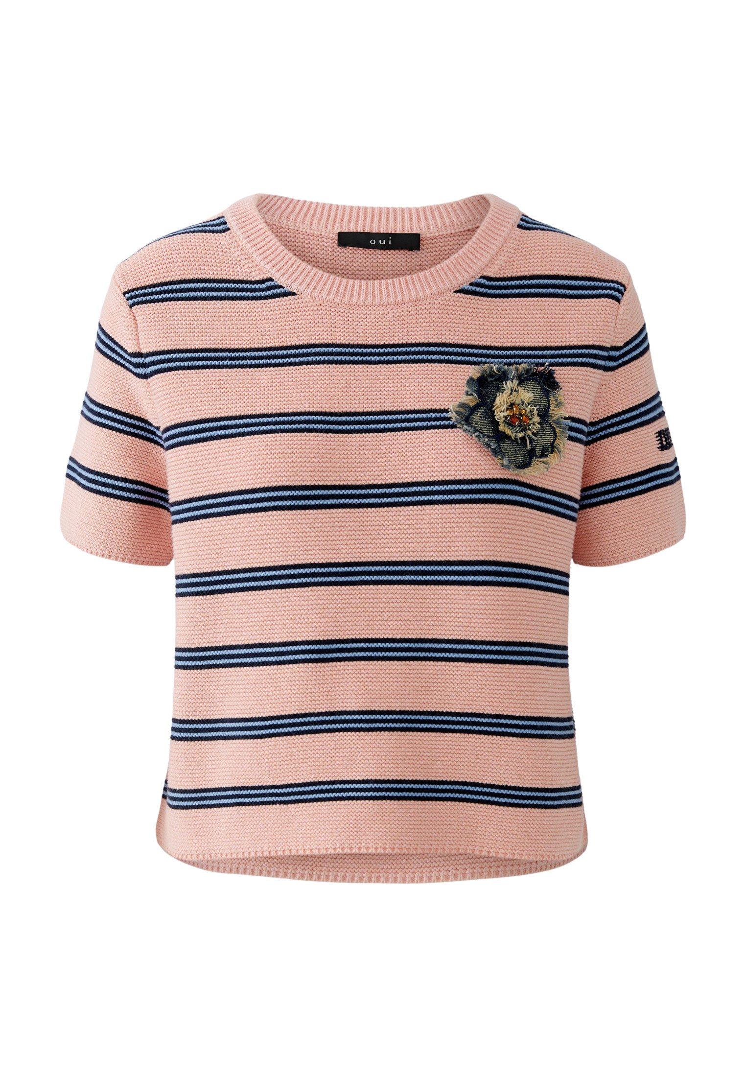 Oui Rundhalspullover