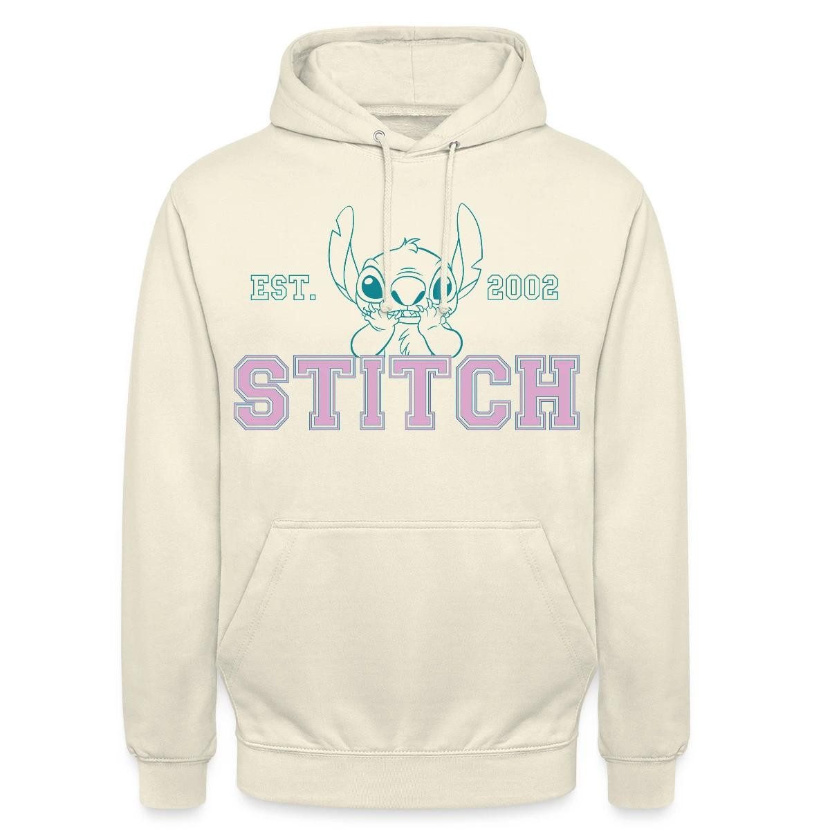 Spreadshirt Hoodie Lilo & Stitch, Stitch Est. 2002 Unisex Hoodie (1-tlg)