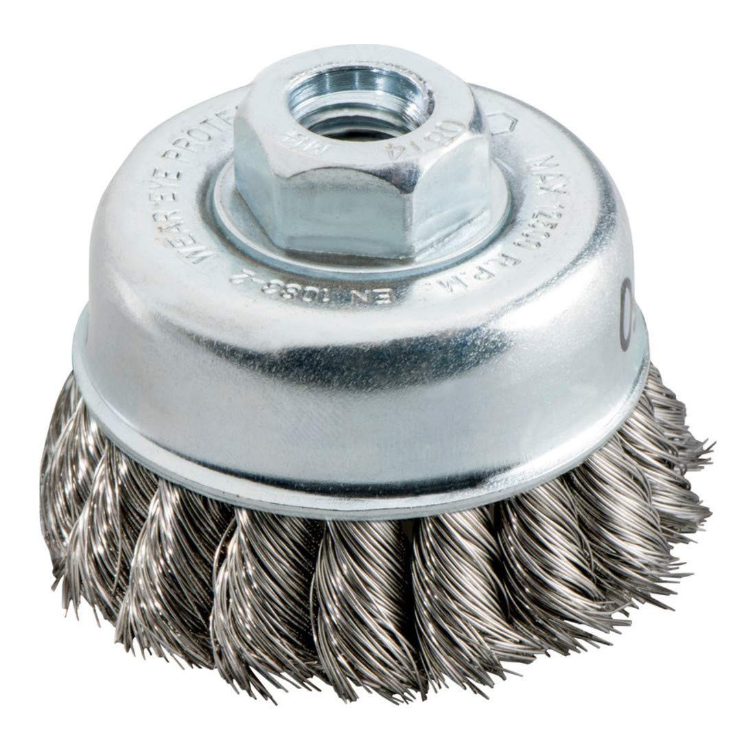metabo Topfbürsten-Aufsatz Metabo Topfbürste 65x0,35 mm/ M 14, Stahl, gezopft Drahtstärke 0,35 mm