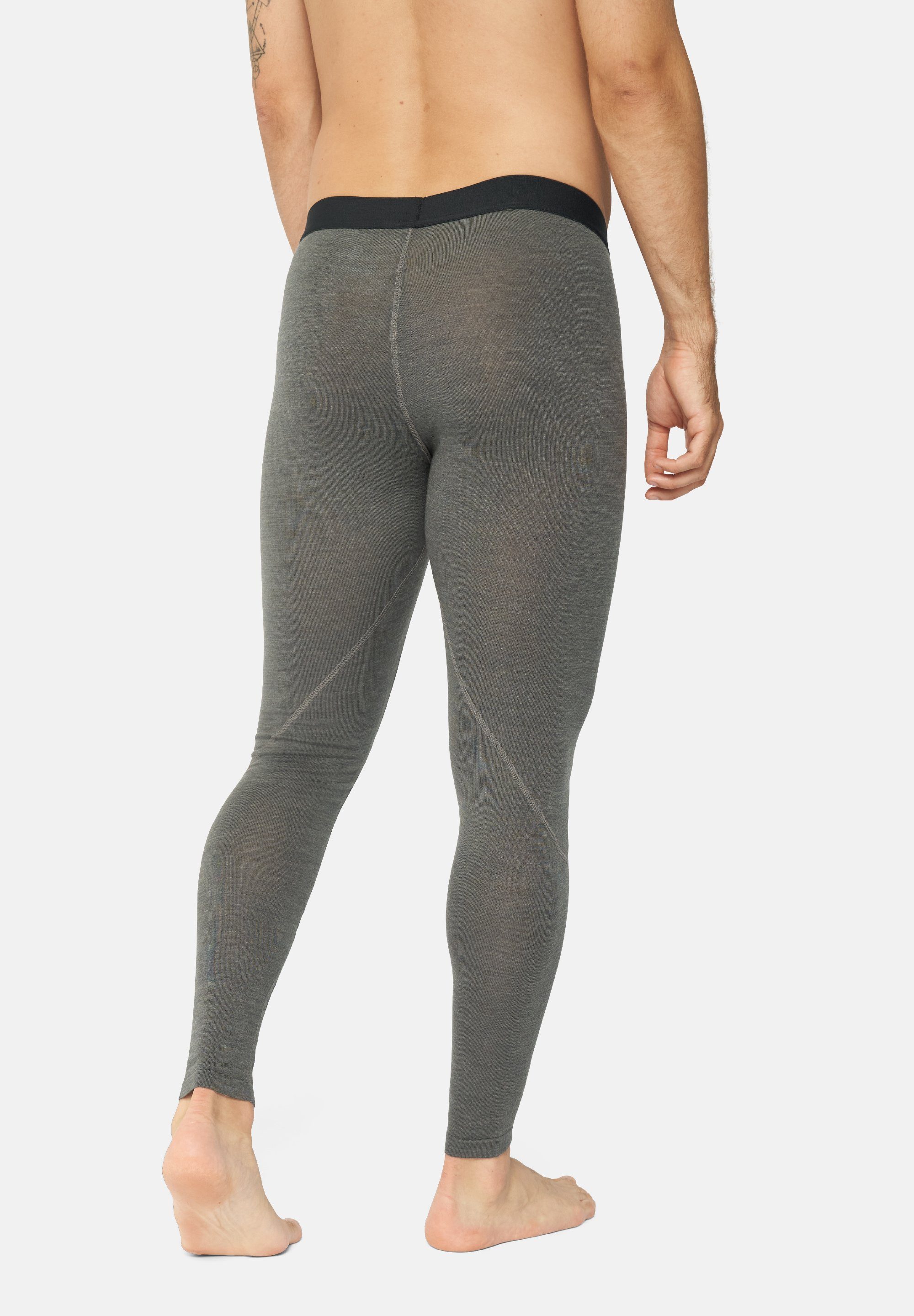 Temperaturregulierend dark DANISH Thermounterhose grey Merino Funktionshose Herren ENDURANCE