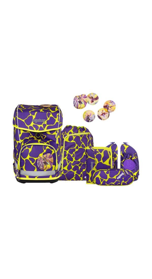 ergobag Schulranzen cubo light Set (6-tlg., 5-teiliges Set), wiegt nur 780g