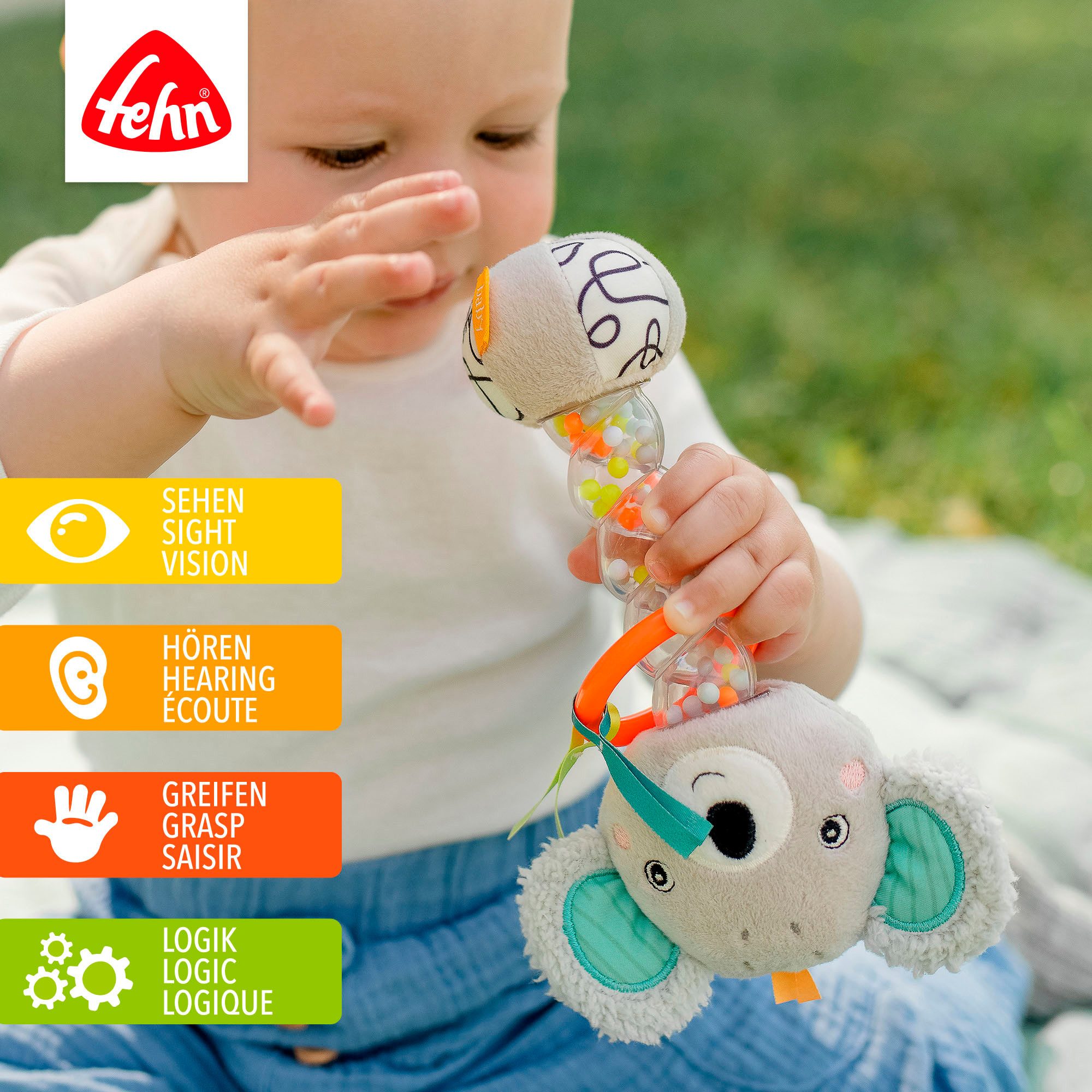 Fehn Greifspielzeug DoBabyDoo, Rassel, Regenmacher Koala günstig online kaufen