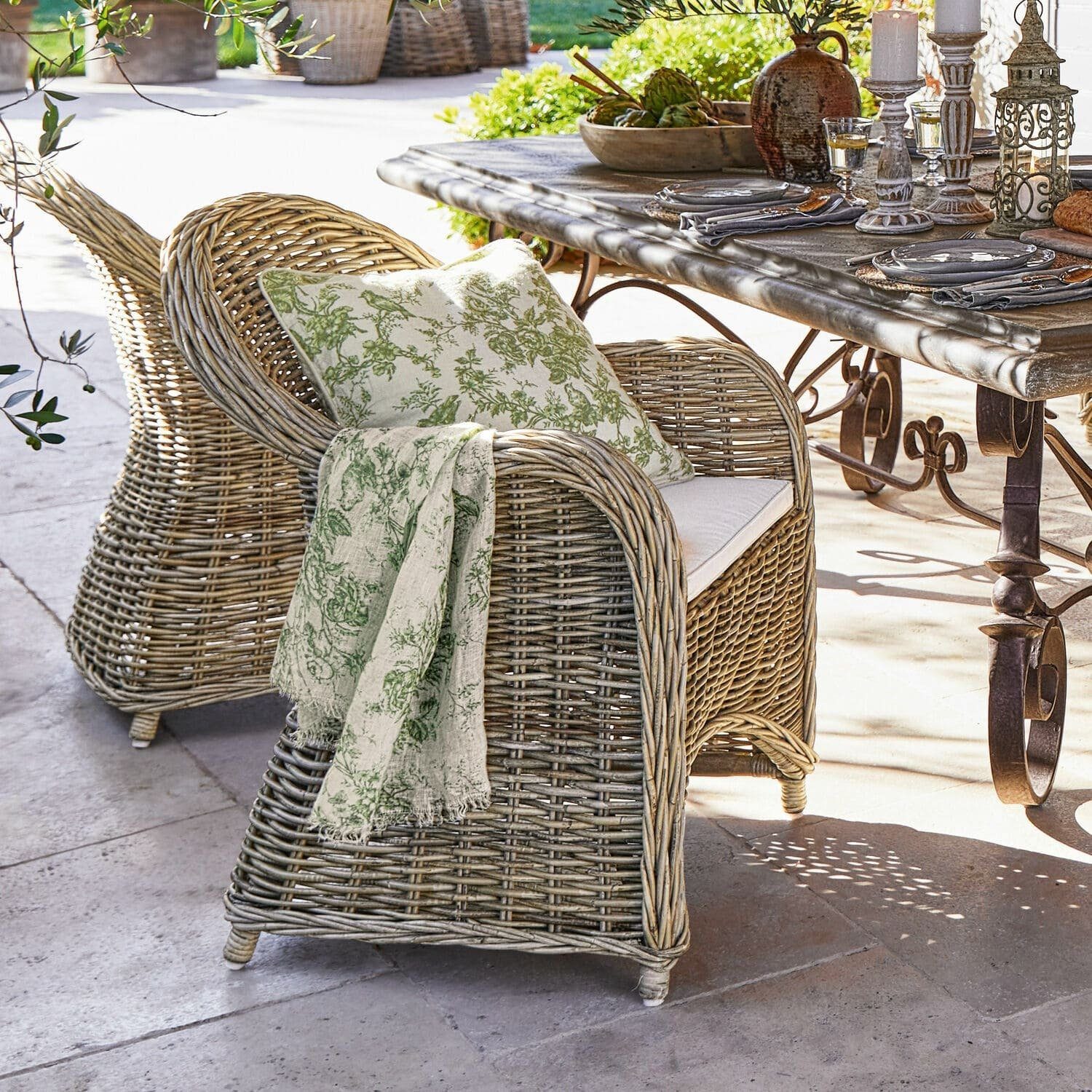 Mirabeau Gartensessel Sessel Margate braun/creme günstig online kaufen