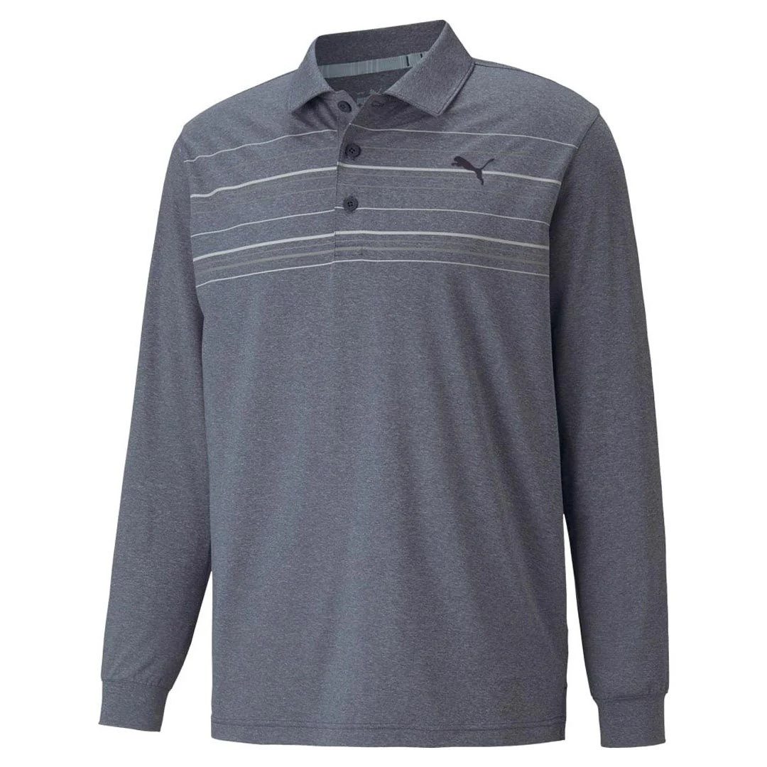 PUMA Poloshirt Puma Golf Polo MATTR Langarm Grau Herren M