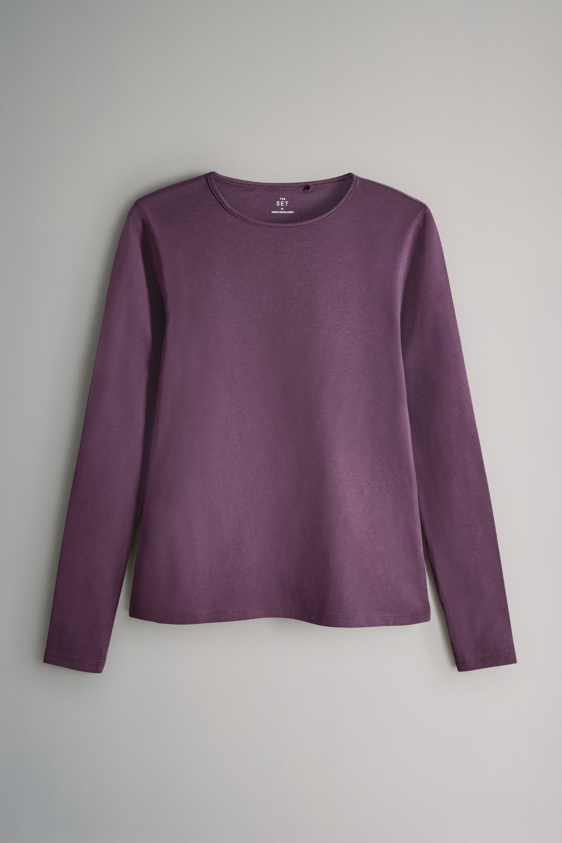 The Set Langarmshirt The Set Langarmshirts mit U-Rücken, 4er-Pack (4-tlg) günstig online kaufen