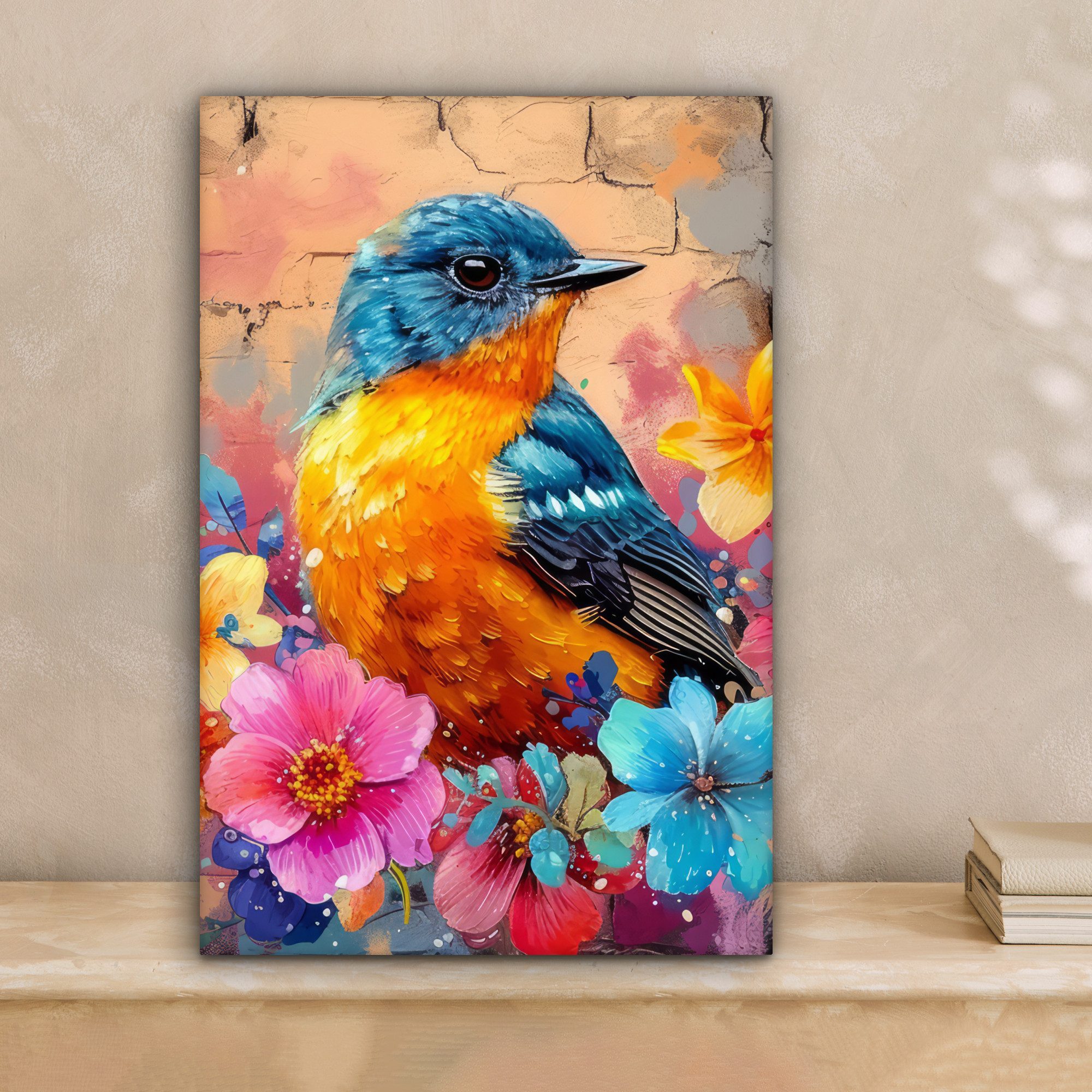 OneMillionCanvasses® Leinwandbild Graffiti - Vogel - günstig online kaufen