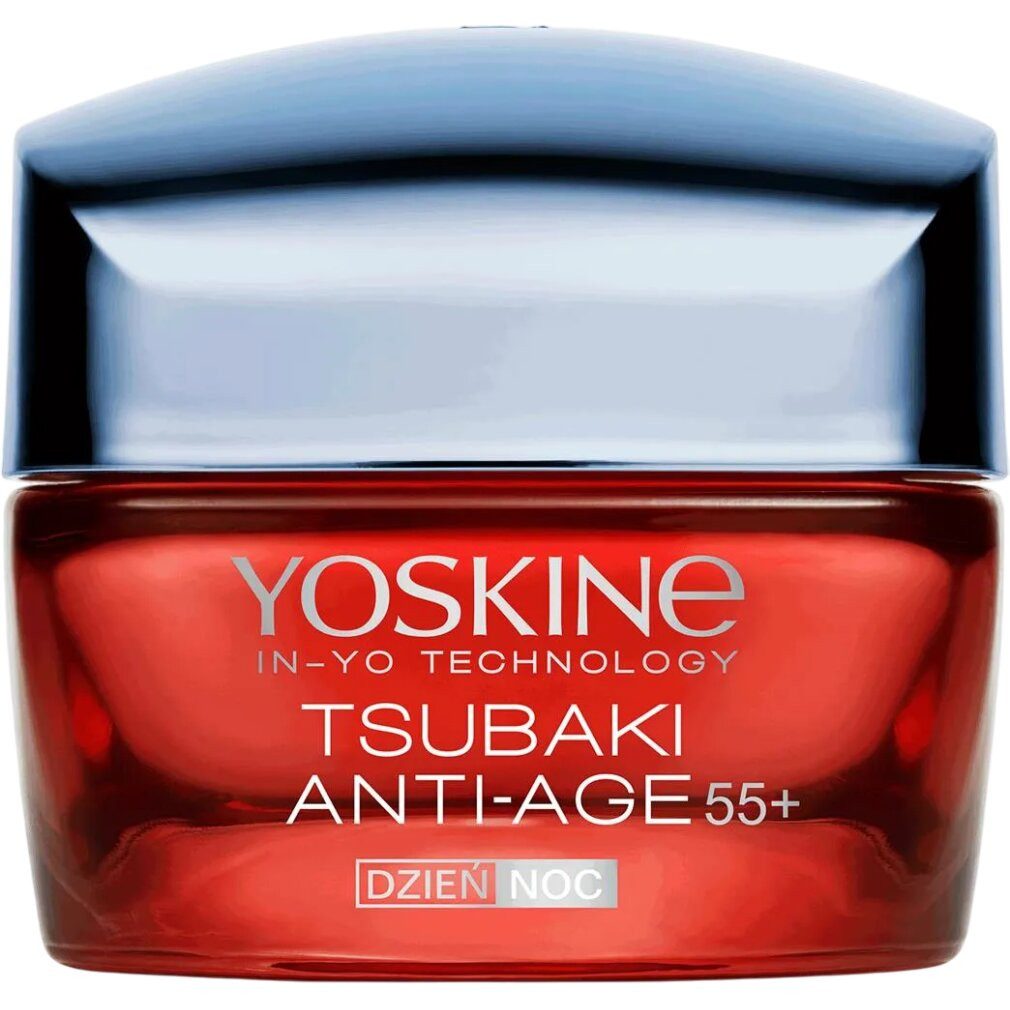 Yoskine Körperpflegemittel, Tsubaki 55+, Anti-Aging, Tag & Nacht, Creme, Gesicht, 50 ml