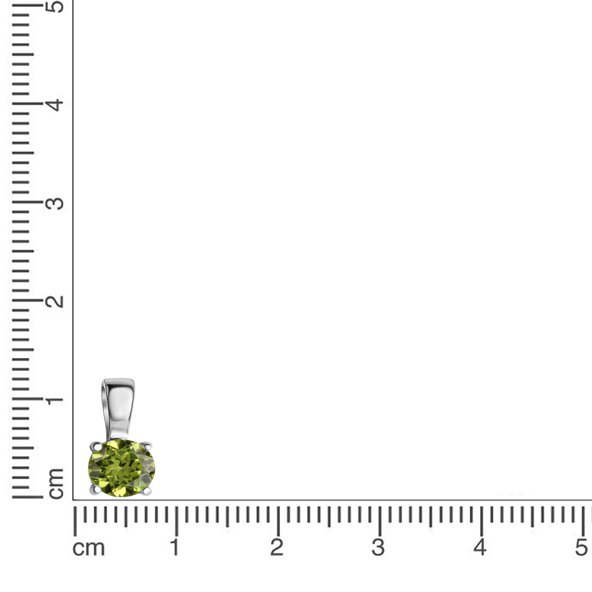 Vivance Kettenanhänger 925-Sterling Silber rhodiniert Peridot günstig online kaufen