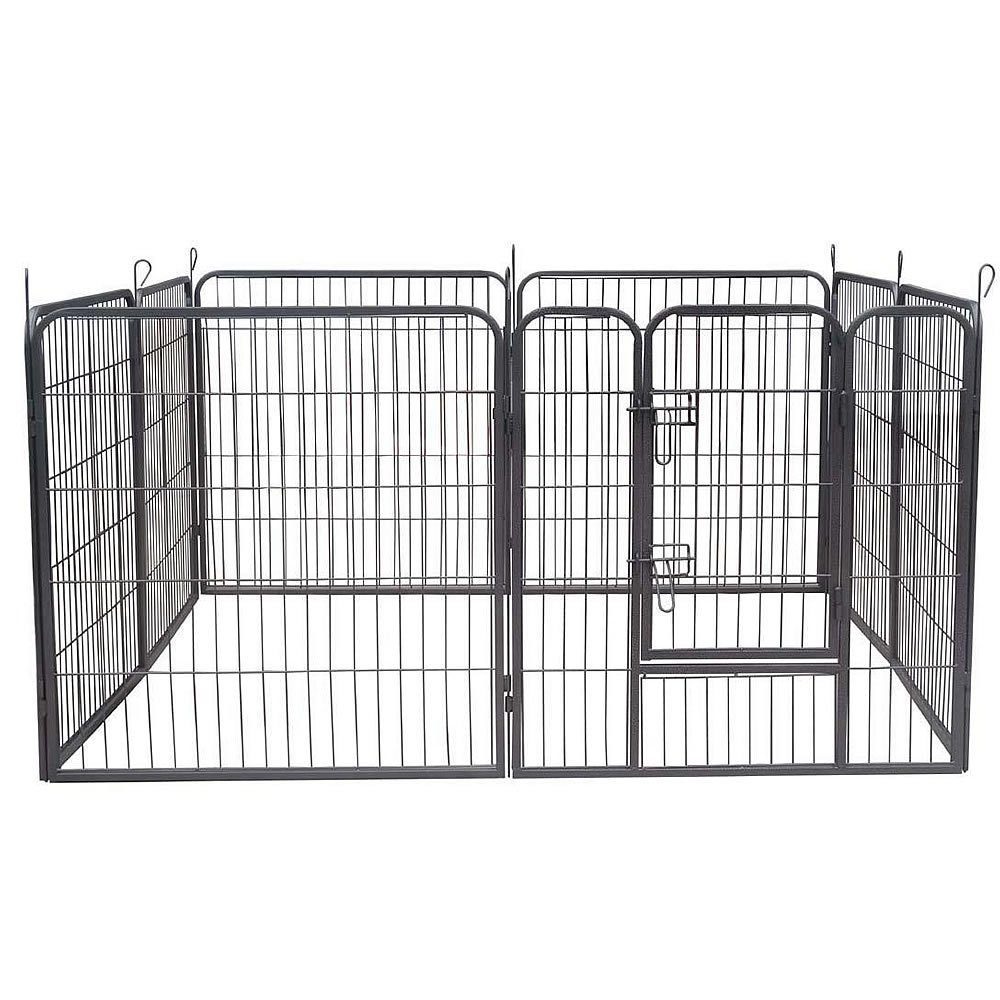 Melko Freigehege Melko Welpenauslauf Freigehege 8 Elemente 80x80cm ohne scharfe Kanten, Keine scharfen Kanten