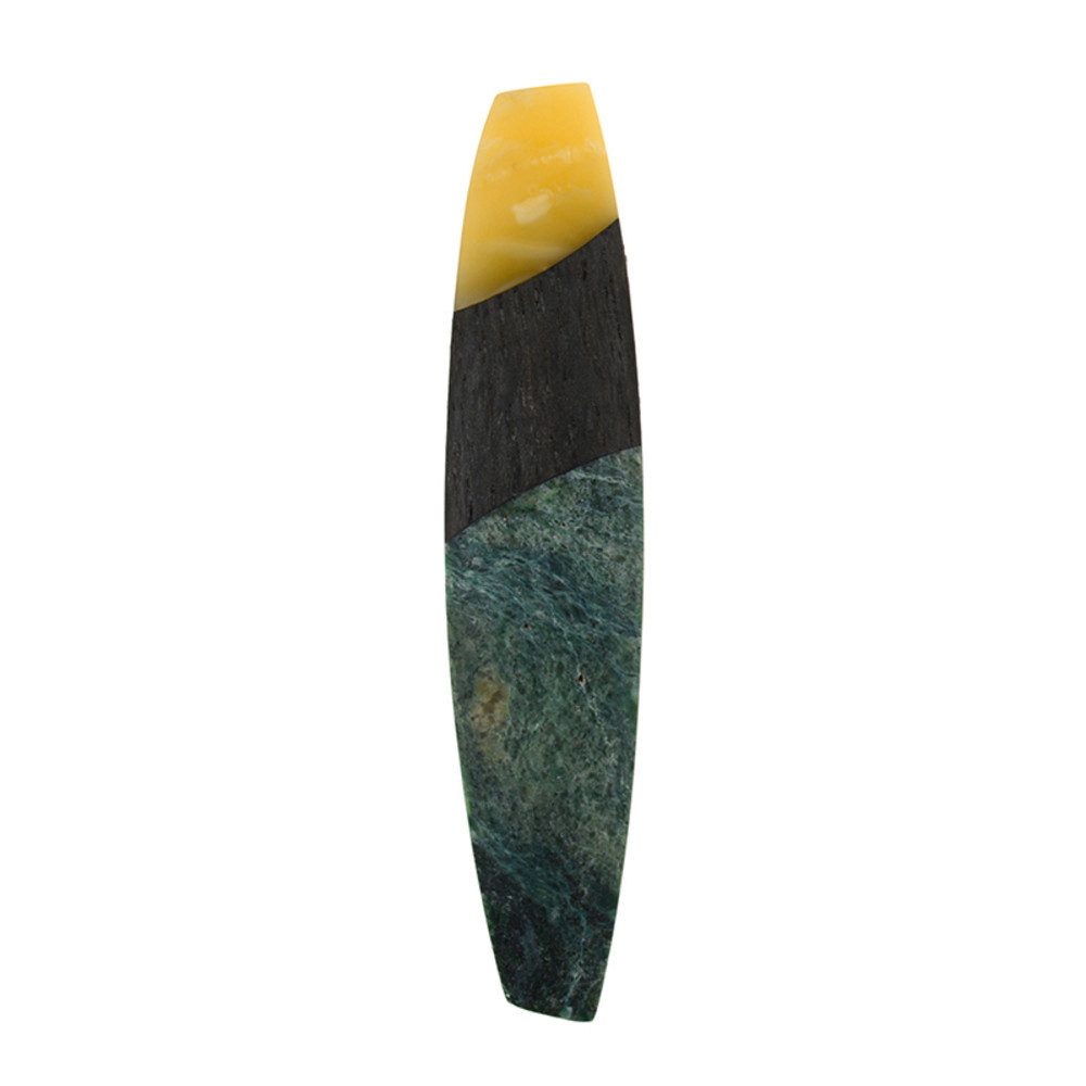 Cavill Kettenanhänger Cavill Edelstein Mosaik-Anhänger 50 ct Bernstein Fuchsit modern (1-tlg)