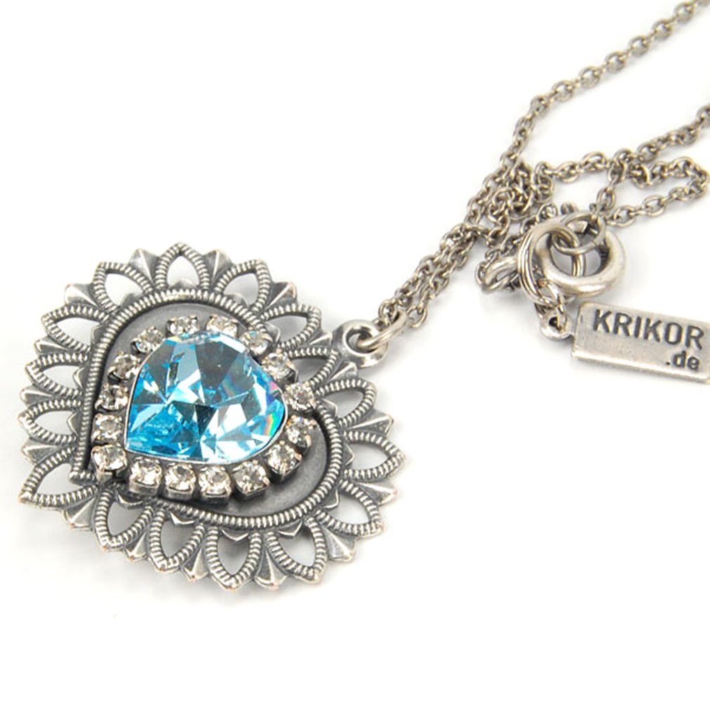 Krikor® Collection Kette mit Anhänger 8713 (Set, 1-tlg), Kette mit einem Herz-Anhänger, made in germany