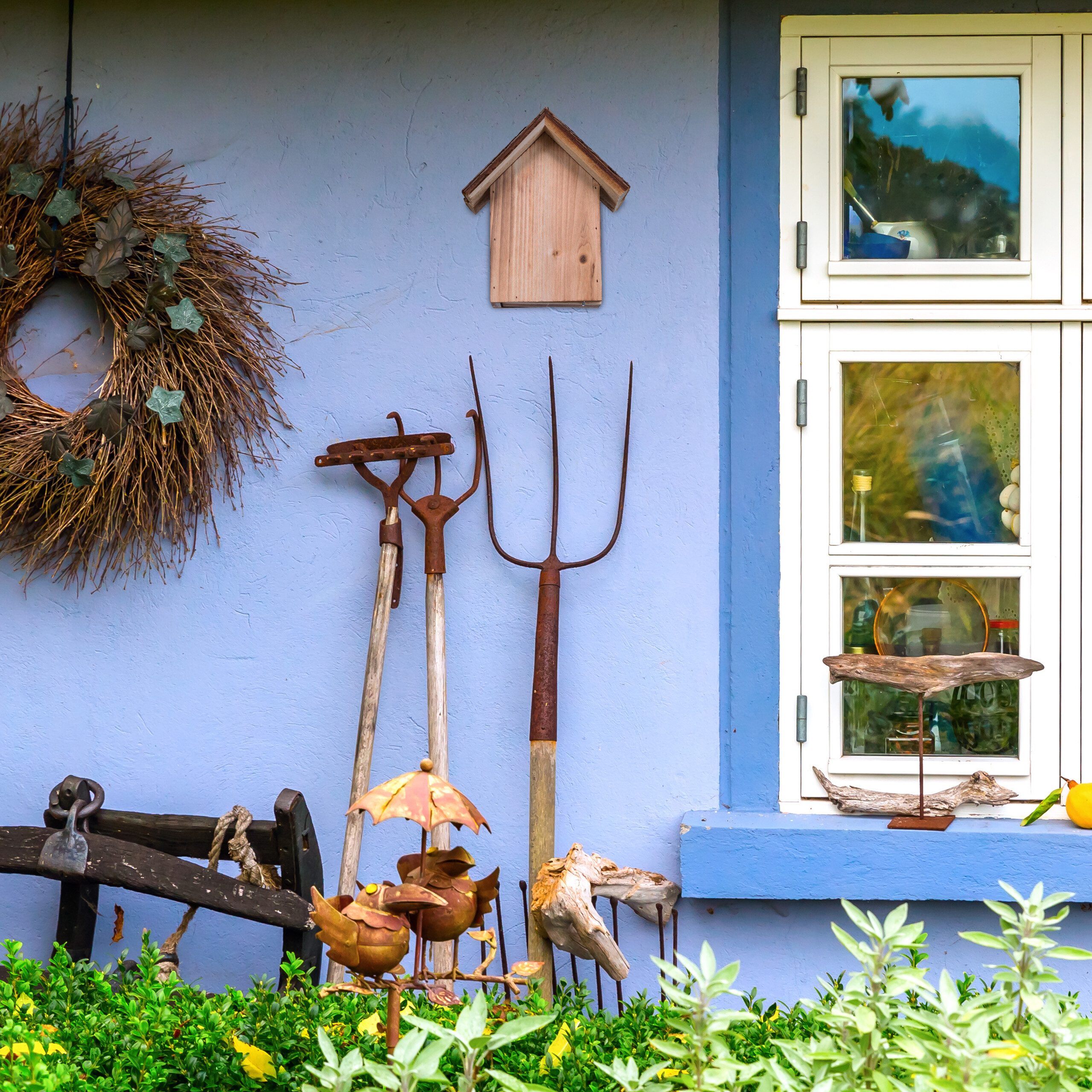 relaxdays Insektenhotel Marienkäferhaus aus Holz, (1-St)