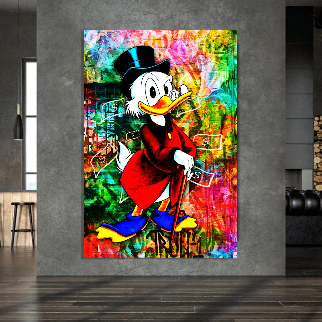 Artedinoi Leinwandbild Comic Dagobert Pop Art günstig online kaufen