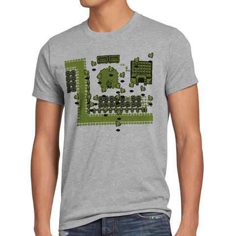 style3 Print-Shirt Herren T-Shirt Link Retro Gamer zelda gameboy Kult Fan Pixel Spiel Game switch
