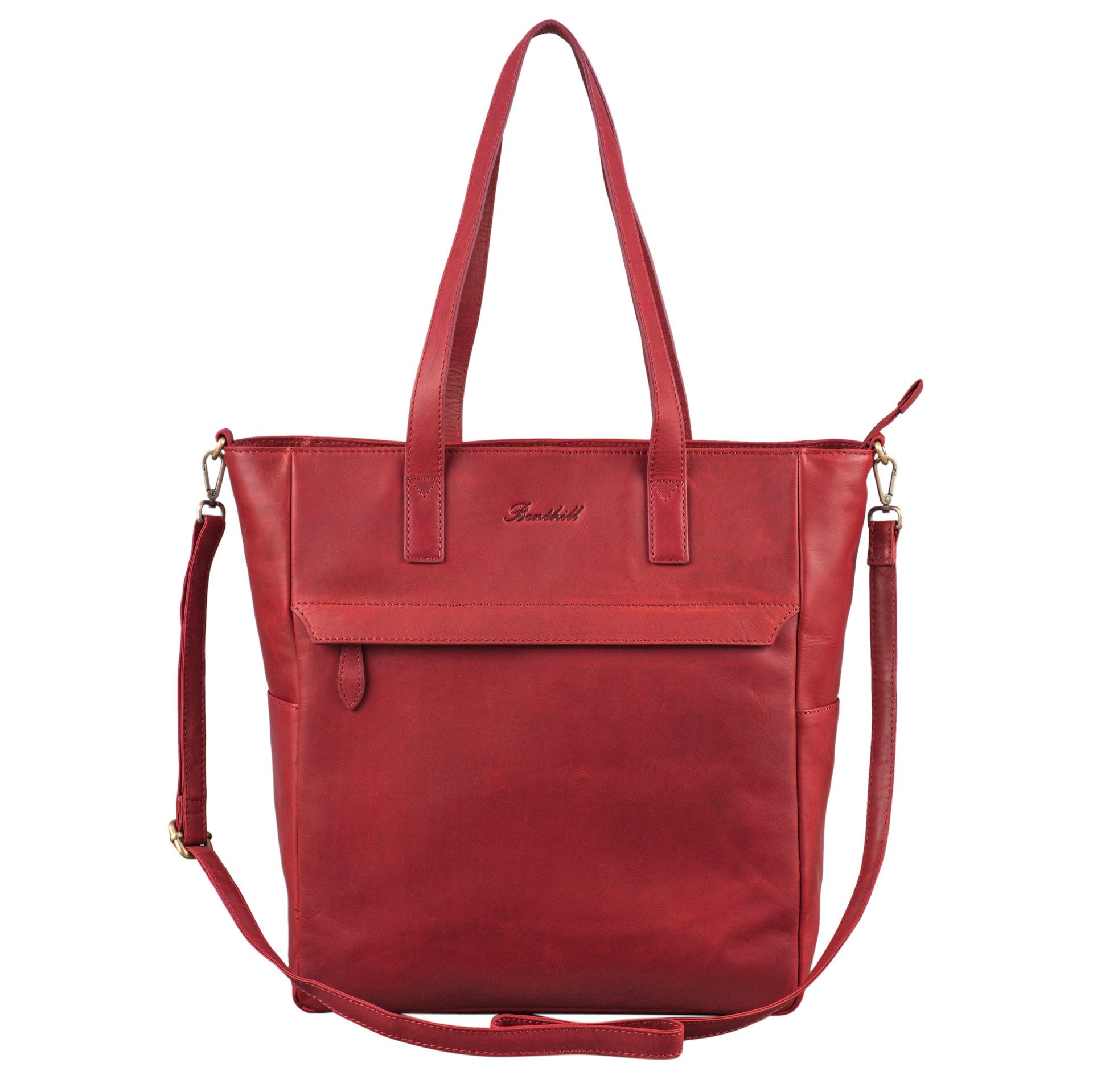 Benthill Shopper Damen Echt Leder Groß Ledertasche Umhängetasche Handtasche günstig online kaufen