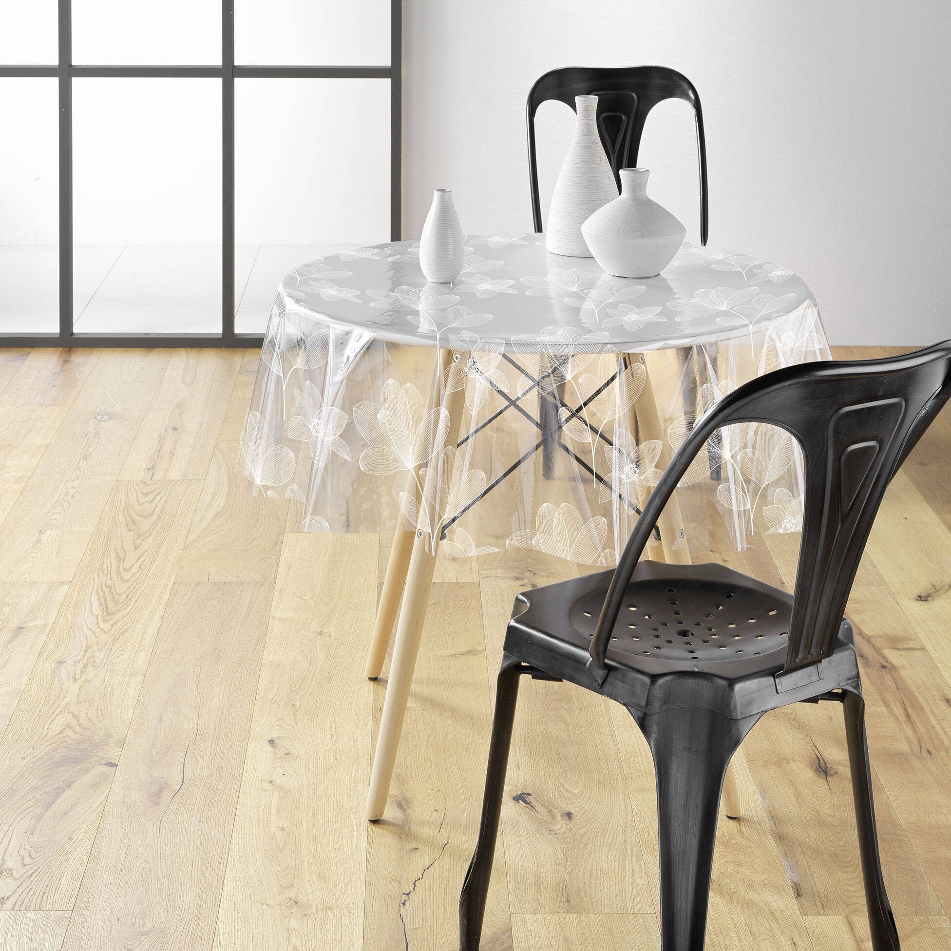 Douceur d'intérieur Tischdecke Durchsichtige Tischdecke aus PCV DANELA, Ø 1 günstig online kaufen