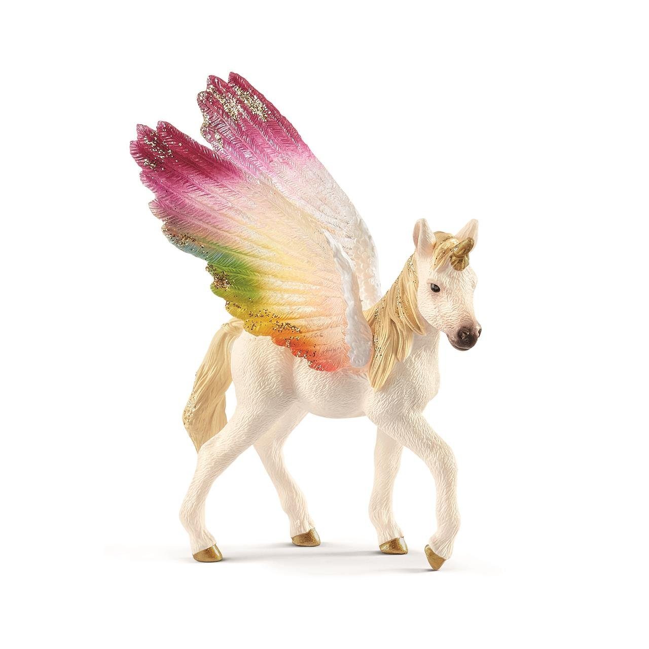 Schleich® Lernspielzeug Geflügeltes Regenbogeneinhorn Fohlen 70577 günstig online kaufen