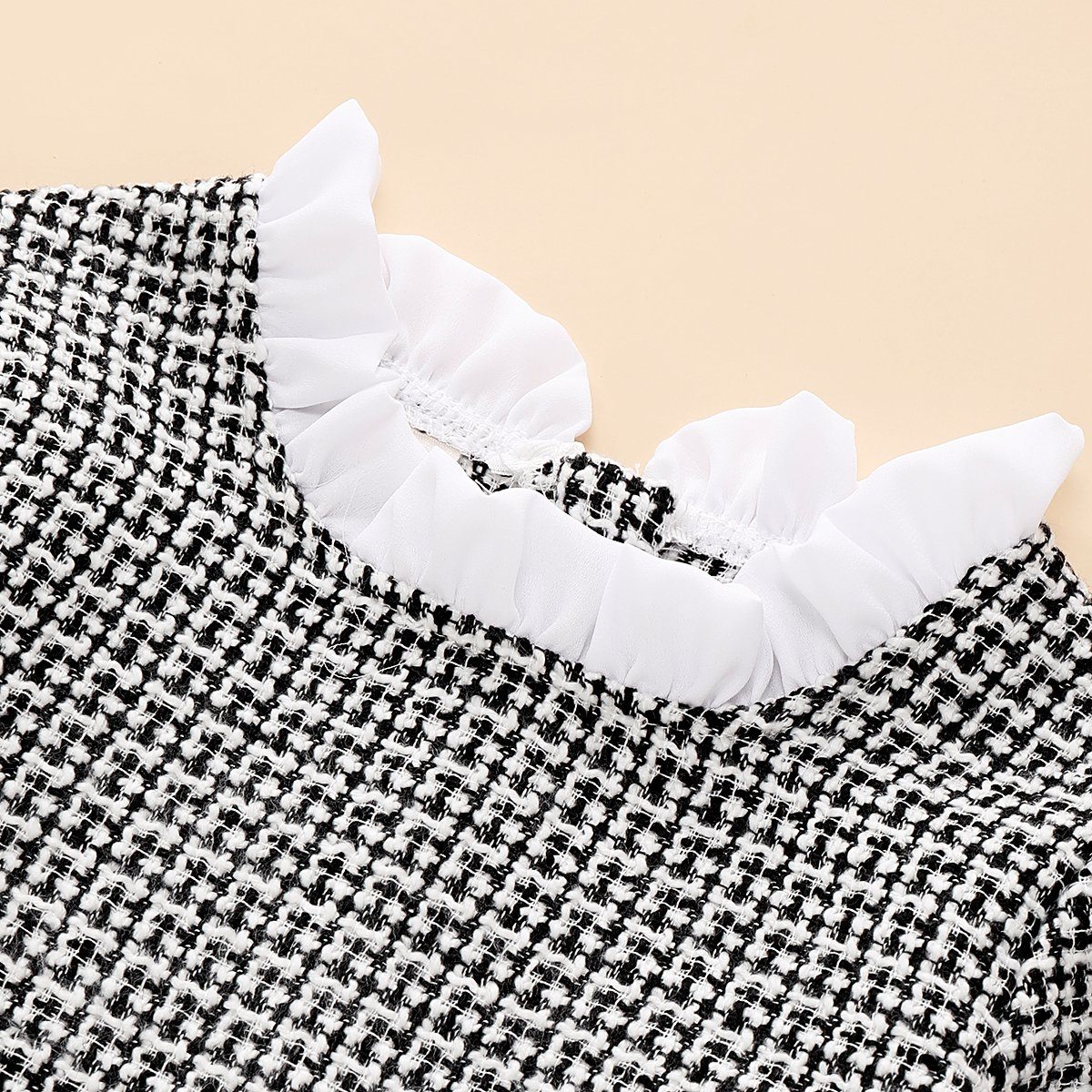 LAPA Karokleid »Mädchen Schwarz-weiß kariertes Fishtail-Kleid« online  kaufen | OTTO