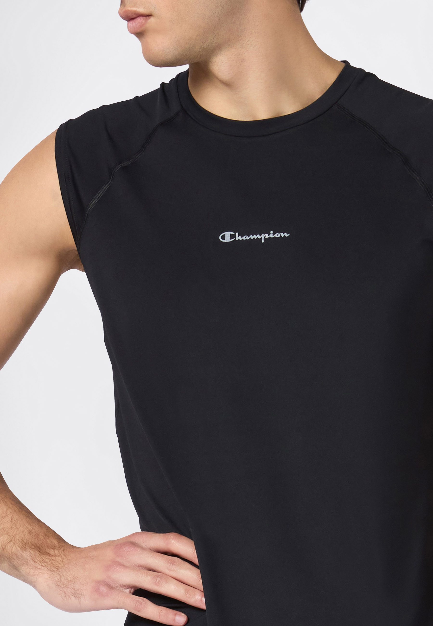 Champion Tanktop ärmelloses Tanktop, aus Polyester und Elasthan