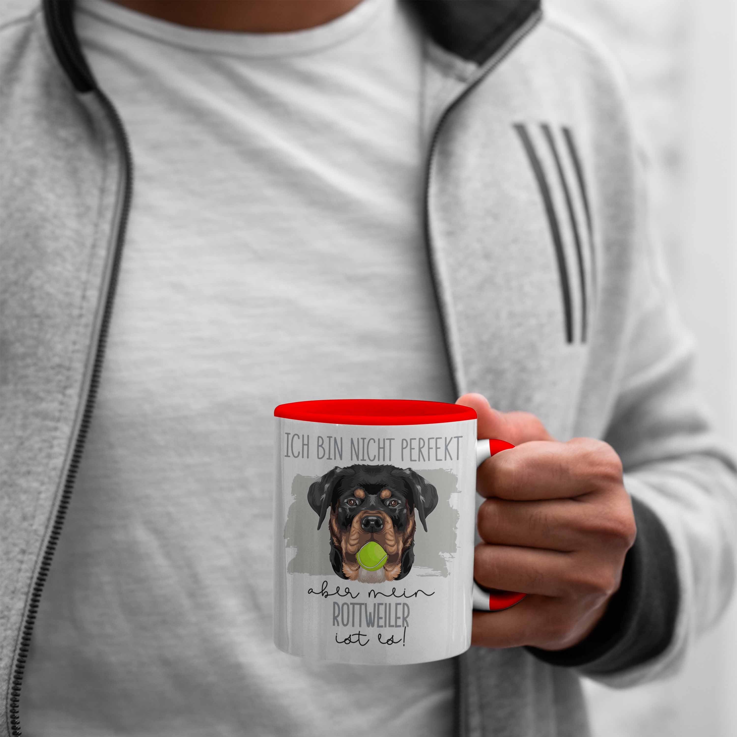 Trendation Tasse Rottweiler Besitzer Geschenkidee Geschenk Tasse Spruch Lustiger Besitz