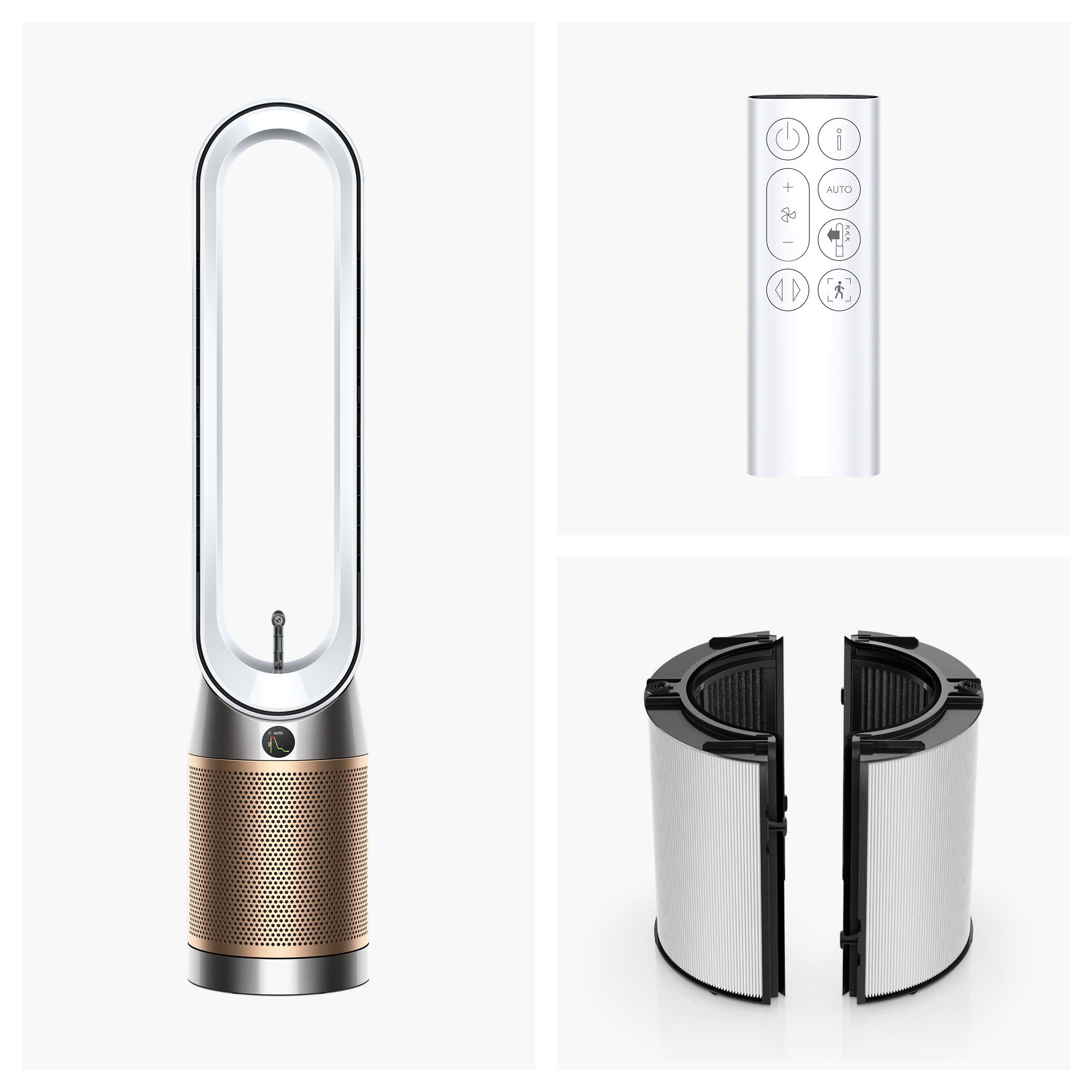 DYSON Luftreiniger Dyson Find+Follow Purifier Cool PC3, er erkennt die Anwesenheit, für 40 m² Räume, Luftreiniger & Ventilator in einem Gerät, MyDyson App kompatibel
