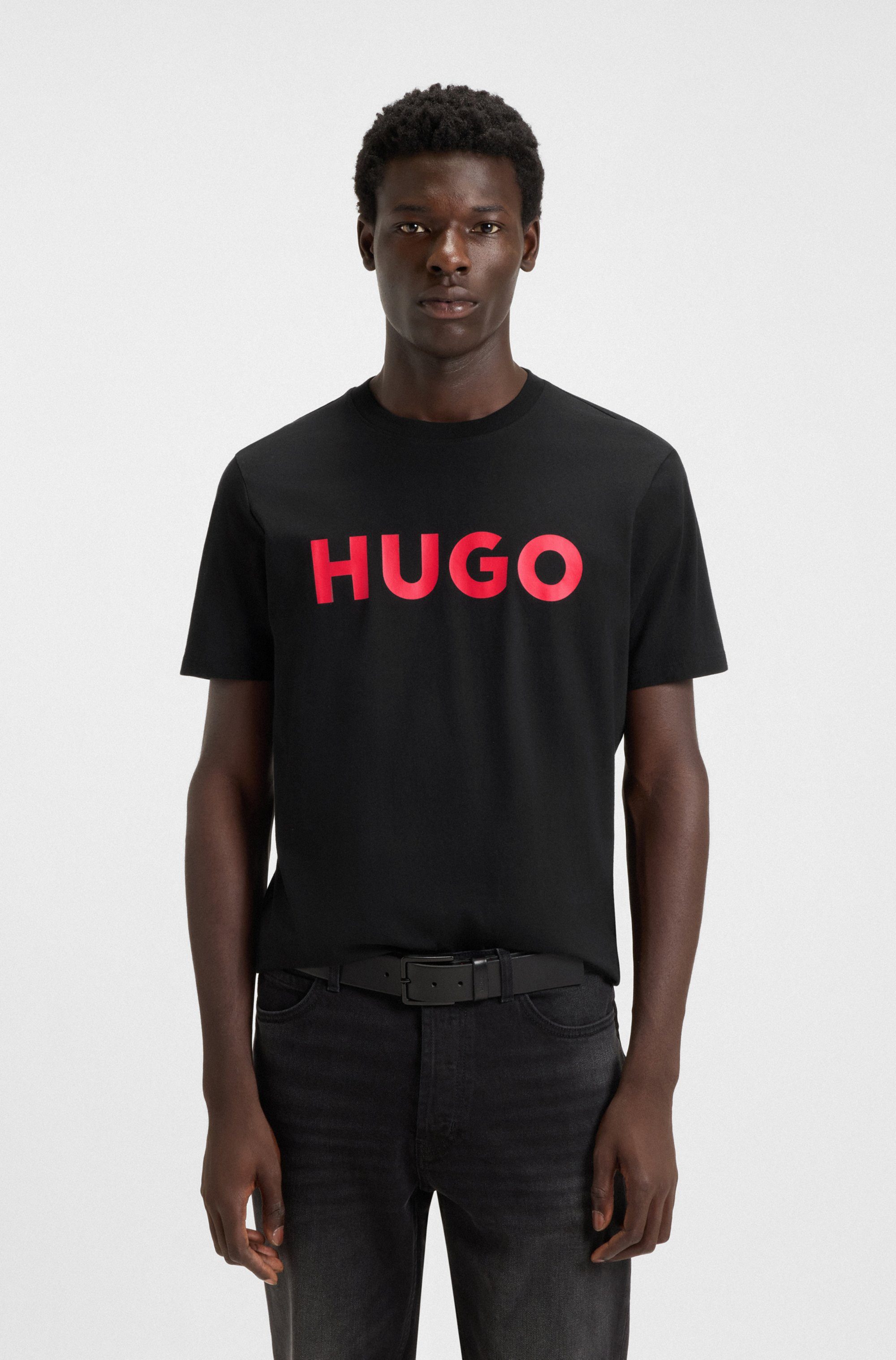 HUGO T-Shirt Dulivio Rundhalsausschnitt, Regular Fit, Must have Basic