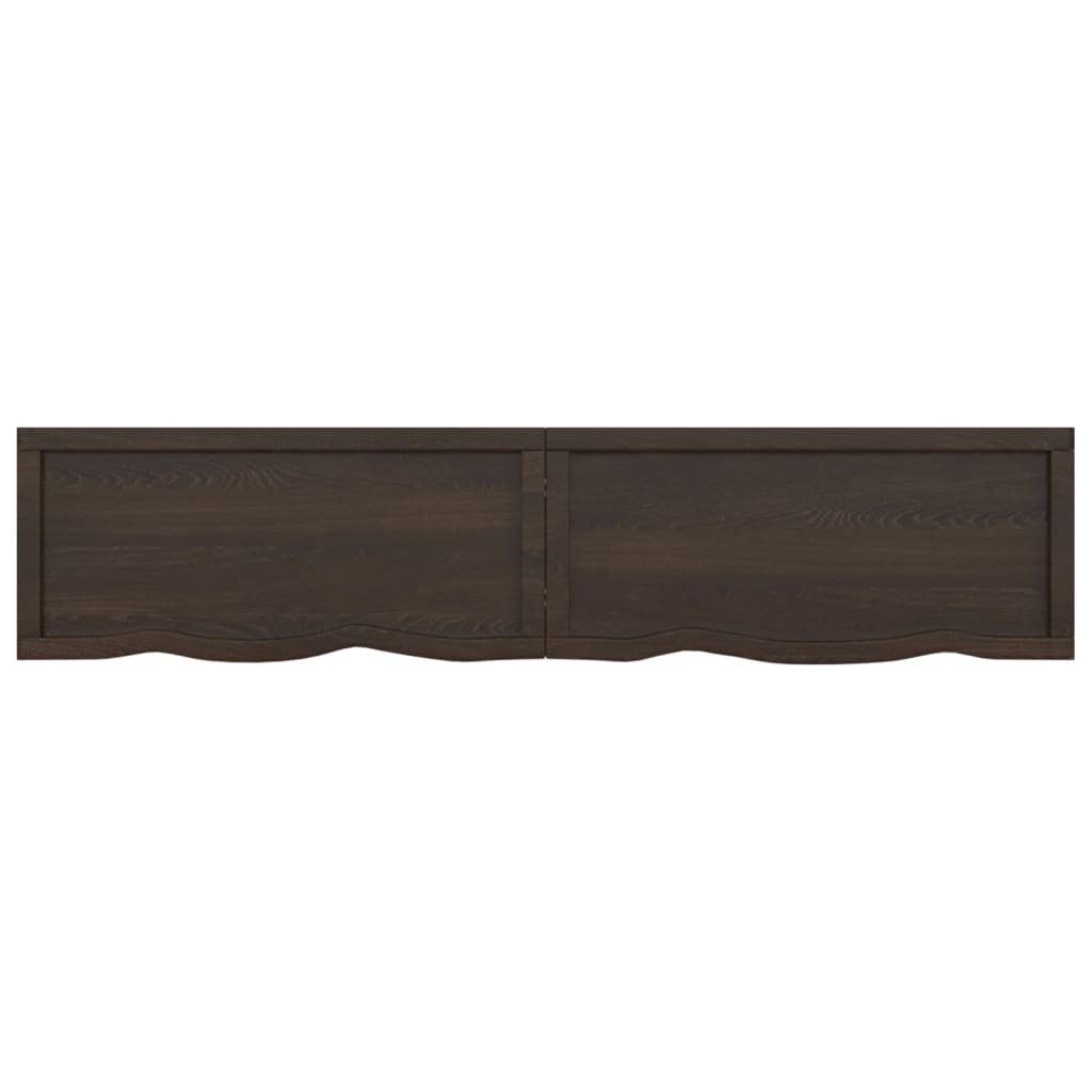 180x40x(2-6)cm Massivholz Tischplatte Behandelt Eiche furnicato