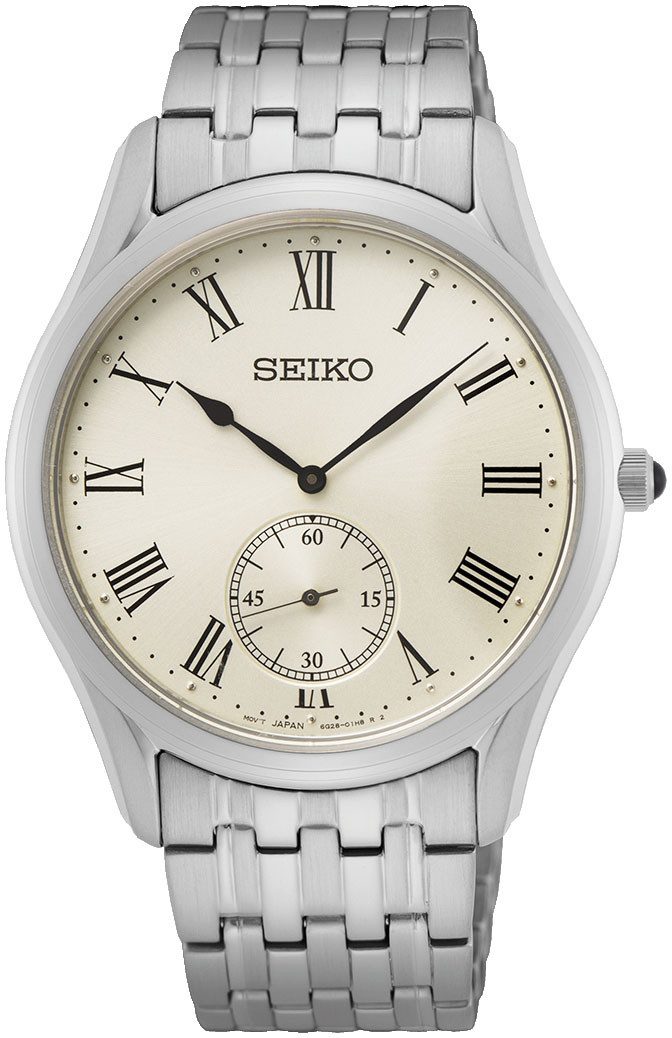 Seiko Quarzuhr SRK047P1, Armbanduhr, Damenuhr, Herrenuhr, Edelstahlarmband, Saphirglas