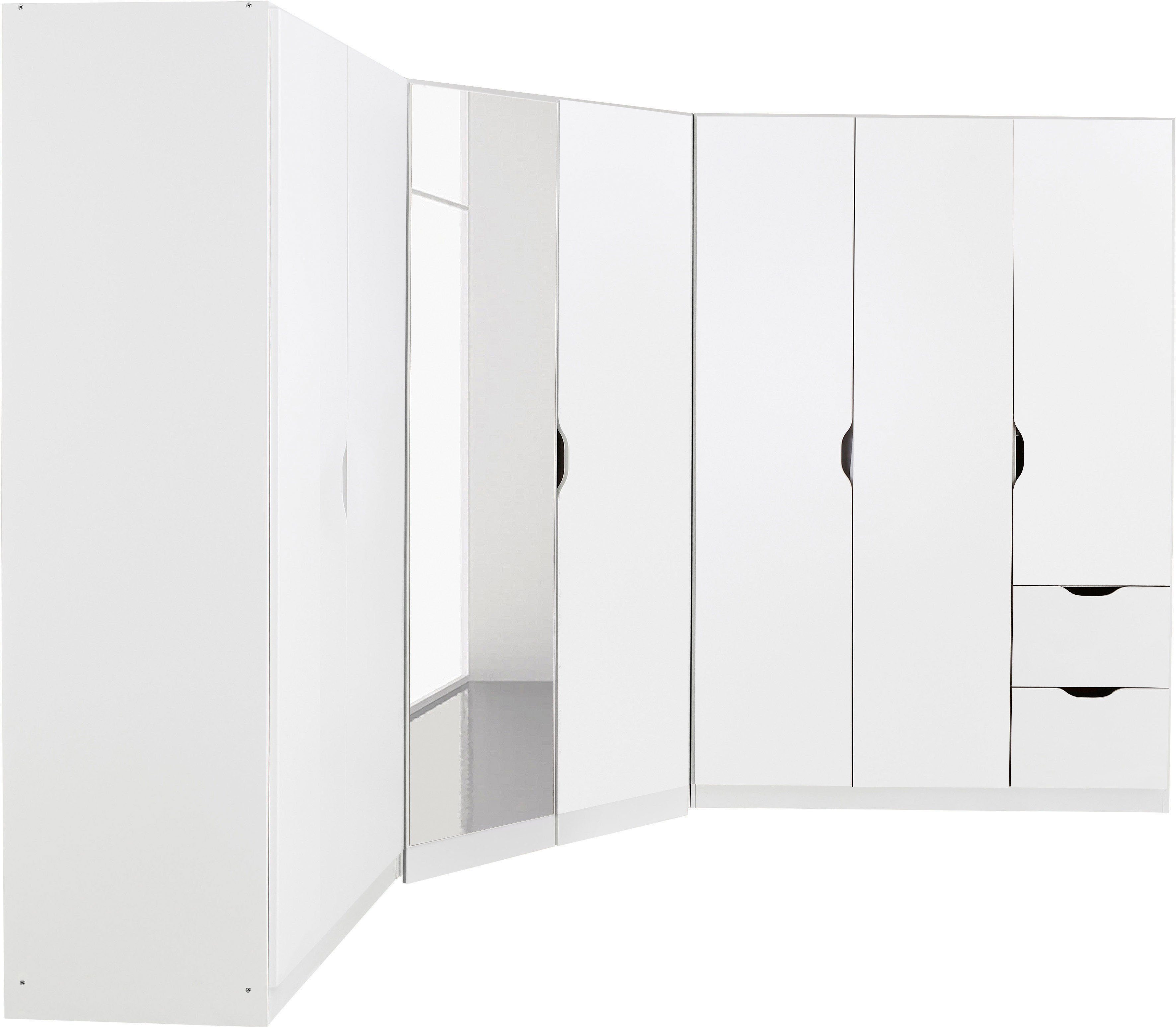 rauch Schrank-Set Freiham, (Set), 3-teilig, schlichte Front mit ausgefrästen Eingriffen MADE IN GERMANY