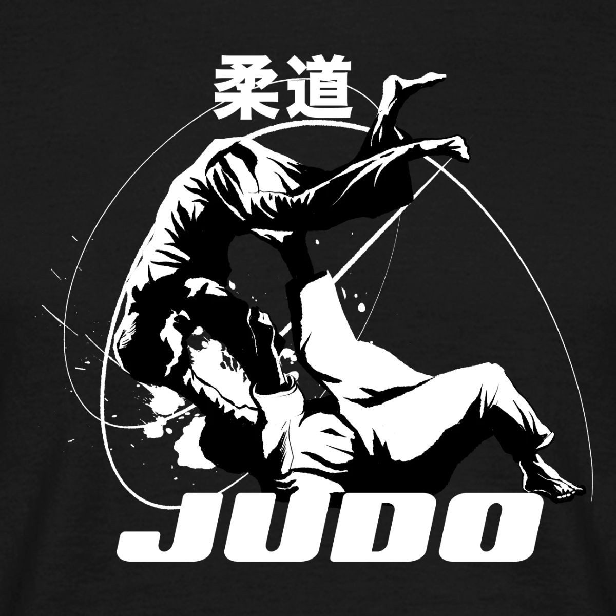 Spreadshirt T-Shirt Judo Throw Kampfkunst Mit Kanji Männer T-Shirt (1-tlg)