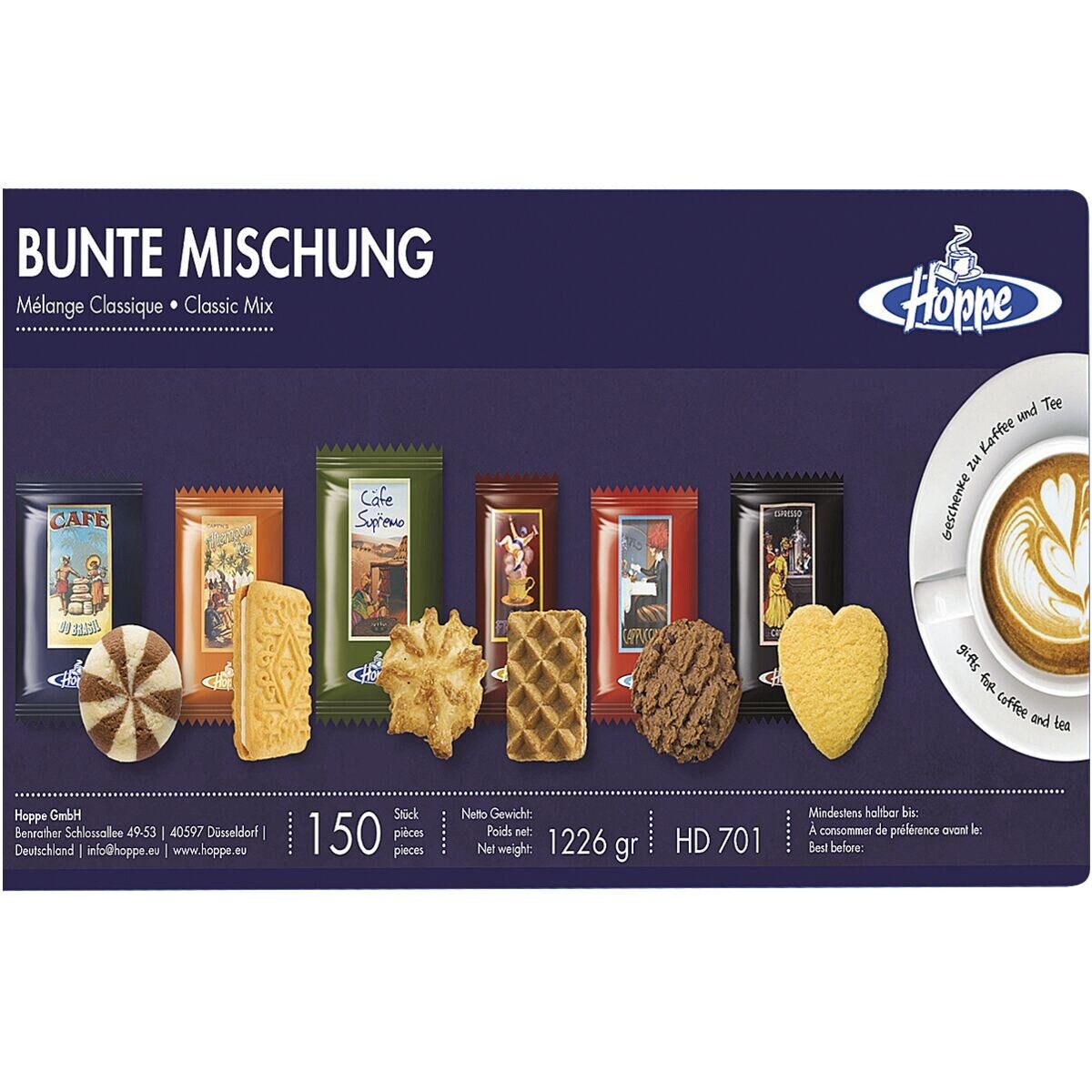 HOPPE Kekse Bunte Mischung, 150 Stück